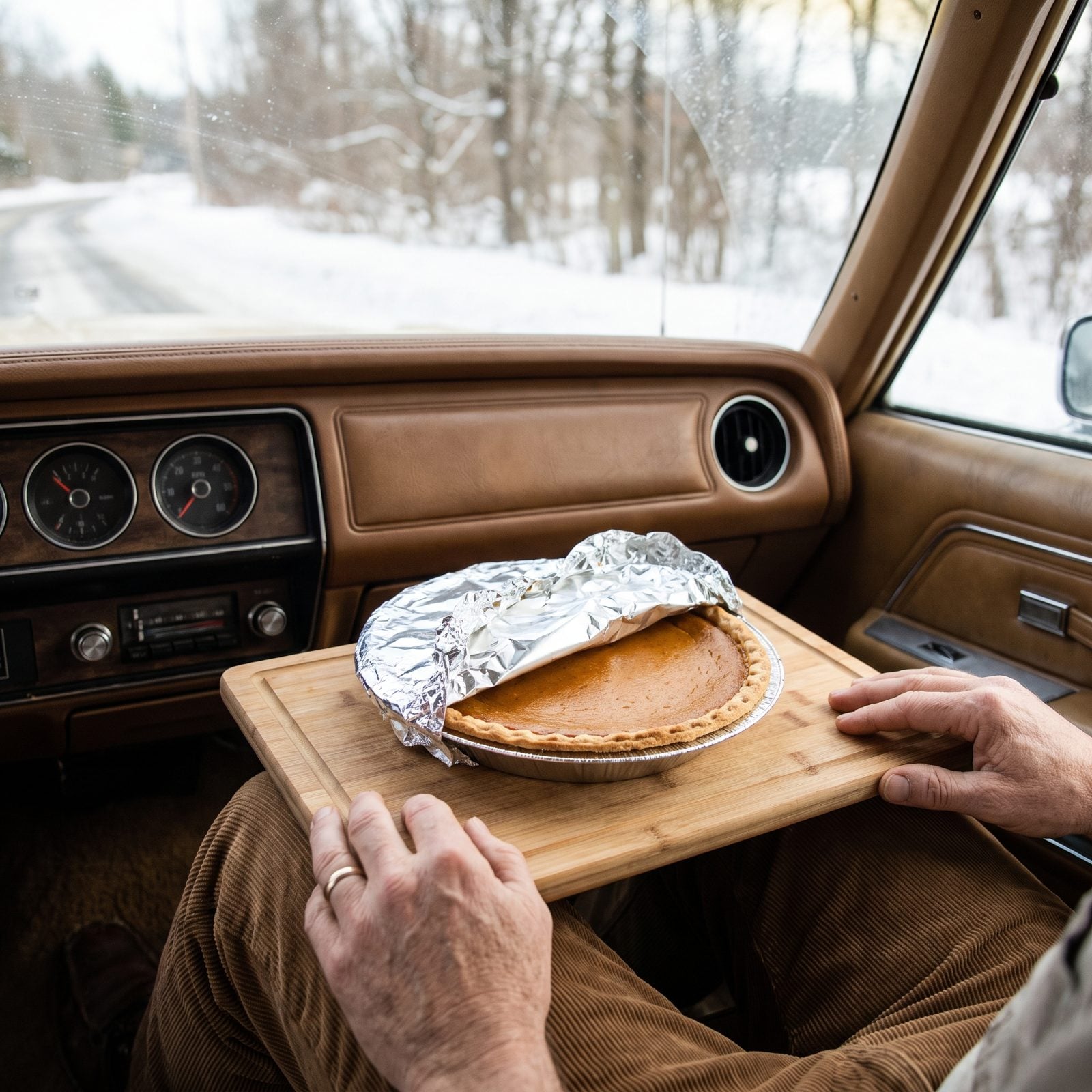 The Homemade Pie Balanced on Somebody's Lap the Whole Way