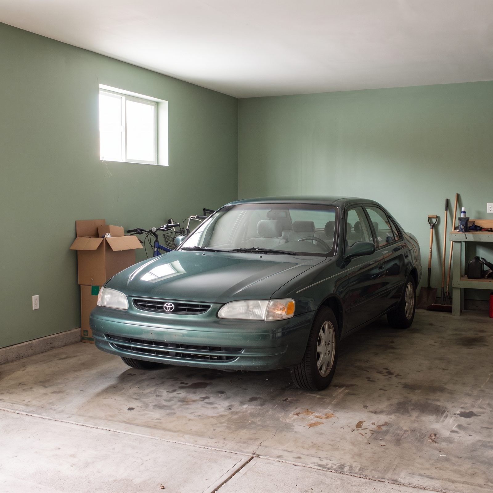 The House Car Sitting Idle in the Garage