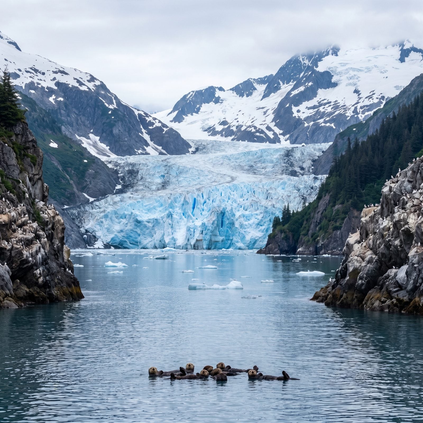 Kenai Fjords National Park, Glaciers Spilling Into Wildlife-Rich Seas