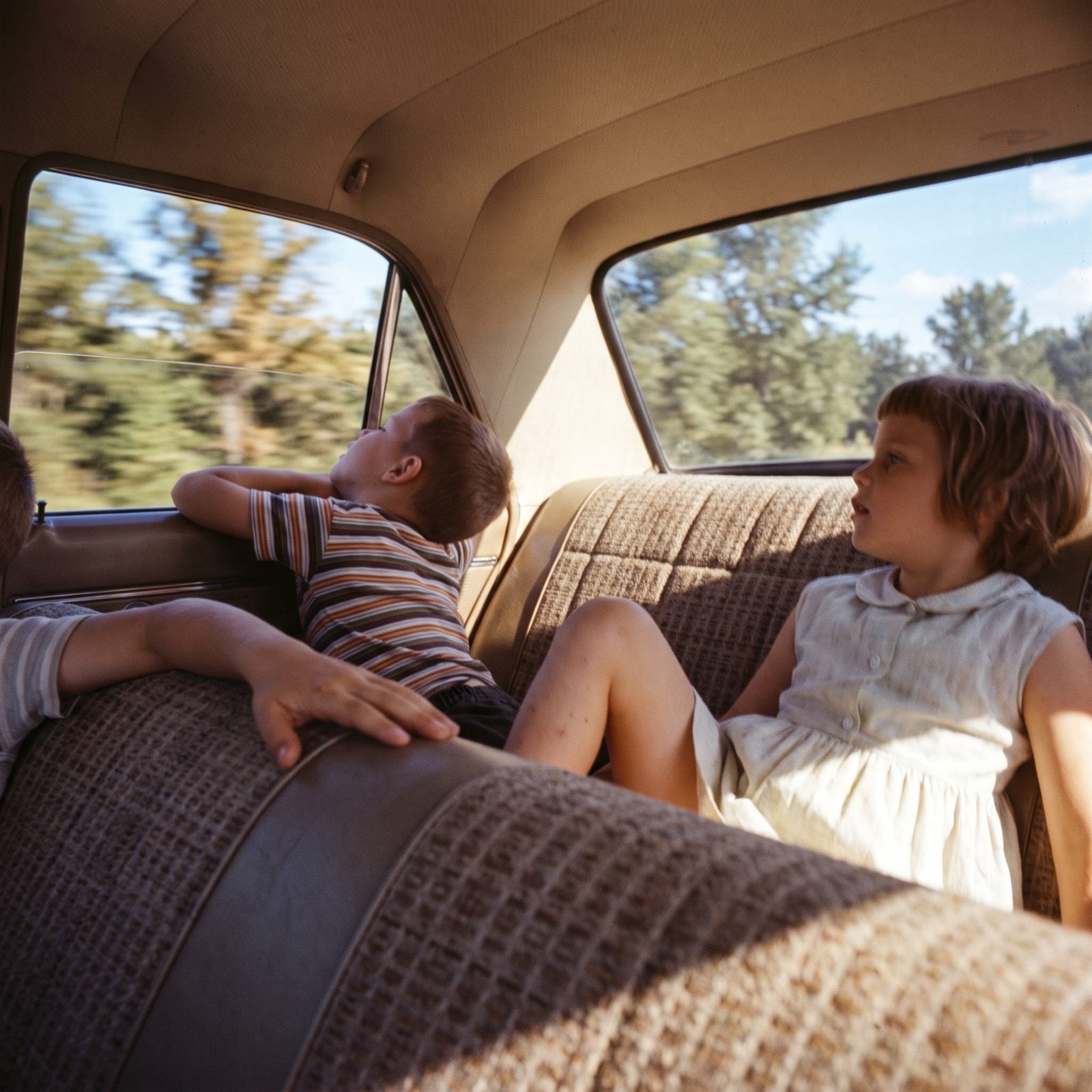 Kids Rattling Around the Back Seat With No Restraints