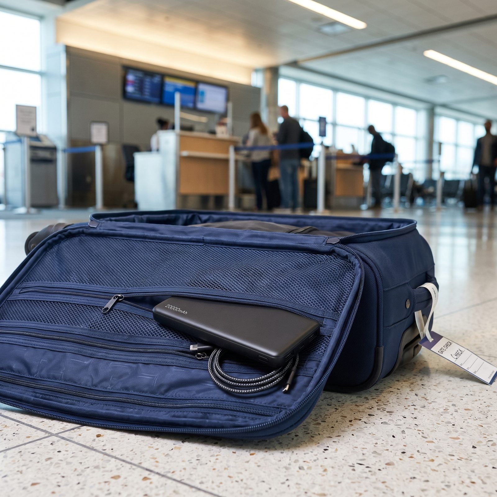 Leaving a Power Bank Inside a Bag That May Get Gate-Checked