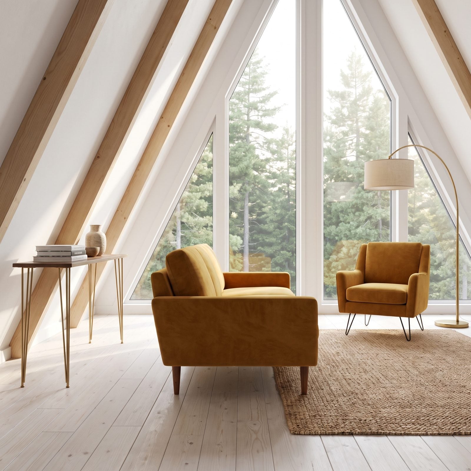 Leggy Furniture Shows the Floor and Opens the Room