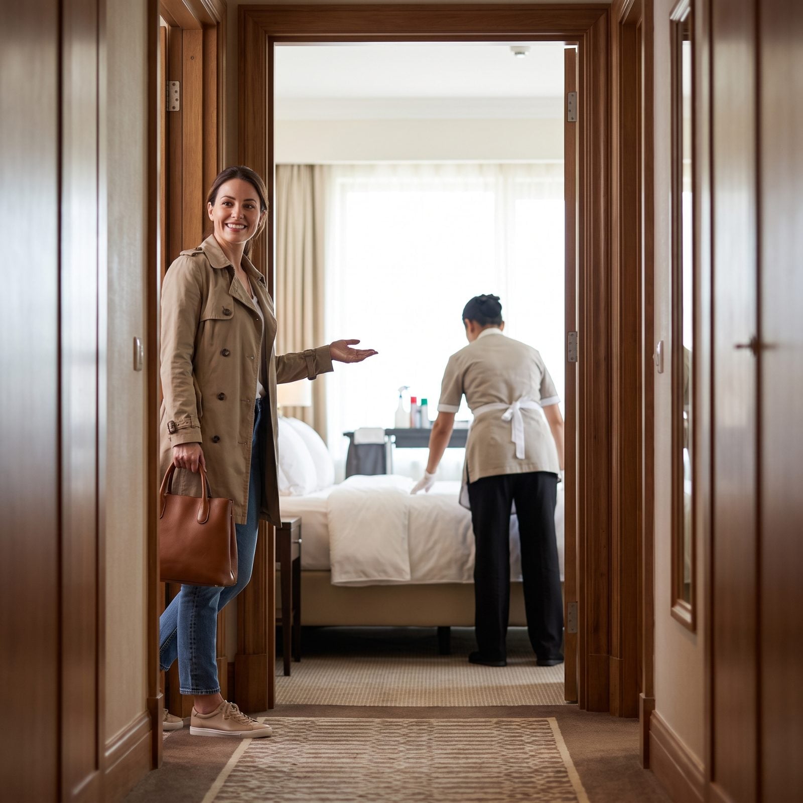 Letting Staff In During the Cleaning Window Without Hovering
