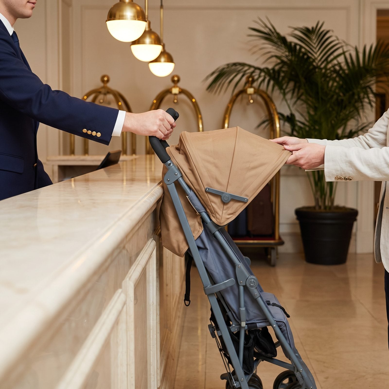 A Loaner Stroller That Beats Hauling Your Own Through Transit