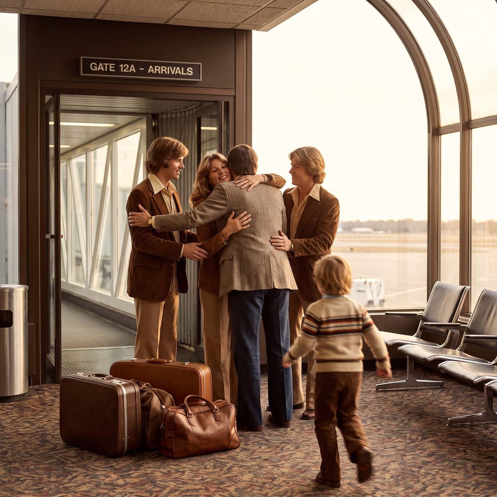 Loved Ones Waiting Right at the Arrival Gate