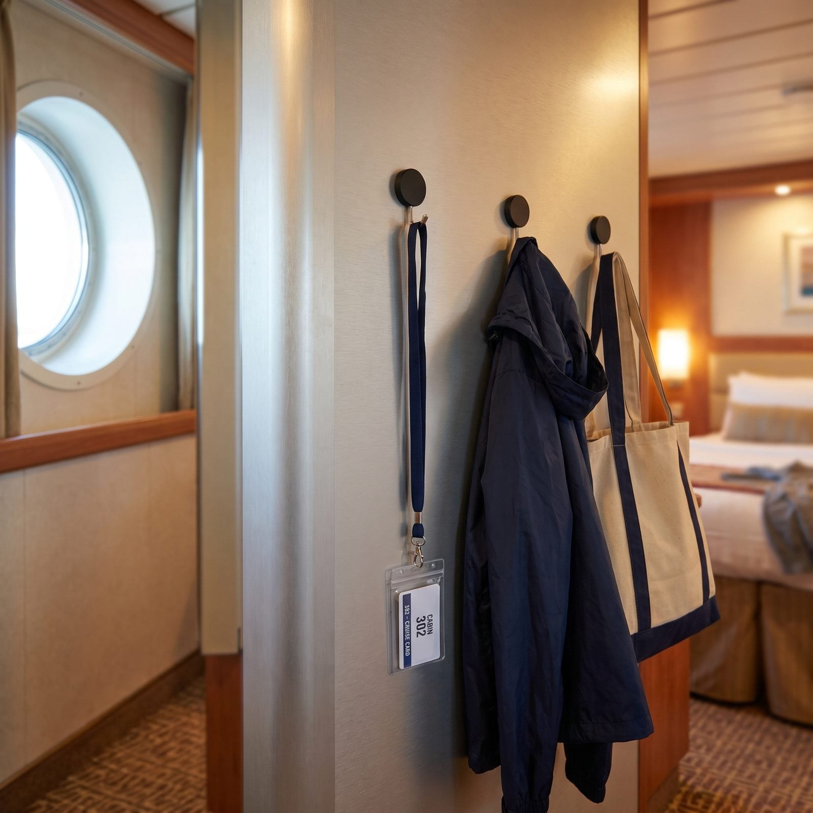 Magnetic Hooks That Turn Steel Cabin Walls Into Storage