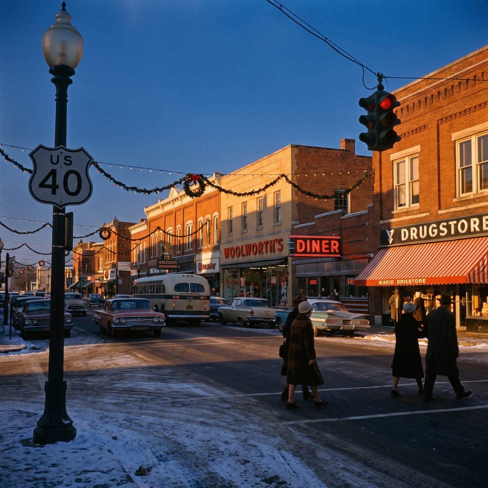 Major Highways Still Passed Through Busy Town Centers