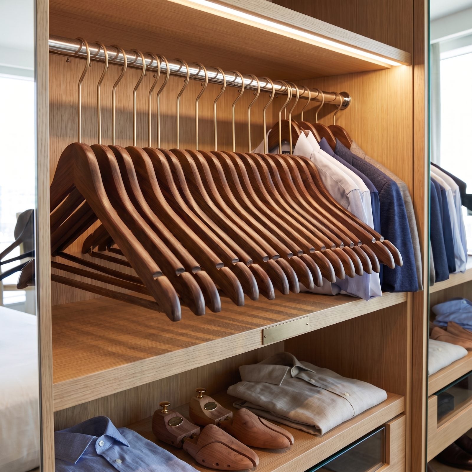 Matching Wooden Hangers Signal Attention to Detail