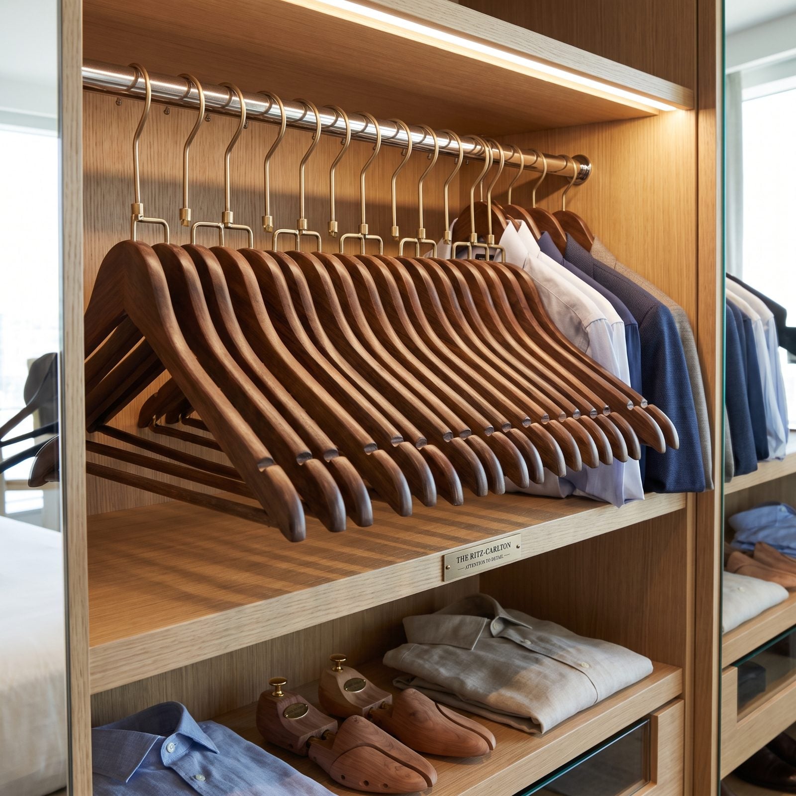 Matching Wooden Hangers Signal Attention to Detail