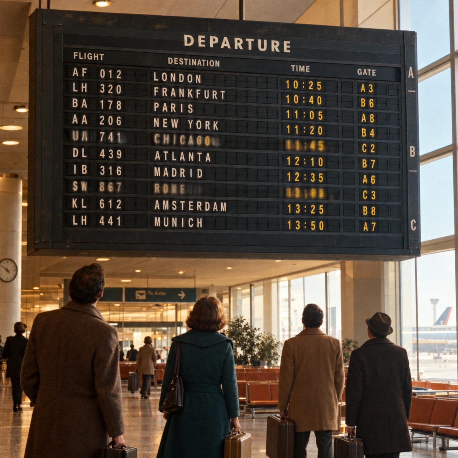 The Mechanical Split-Flap Board and Its Papery Clatter