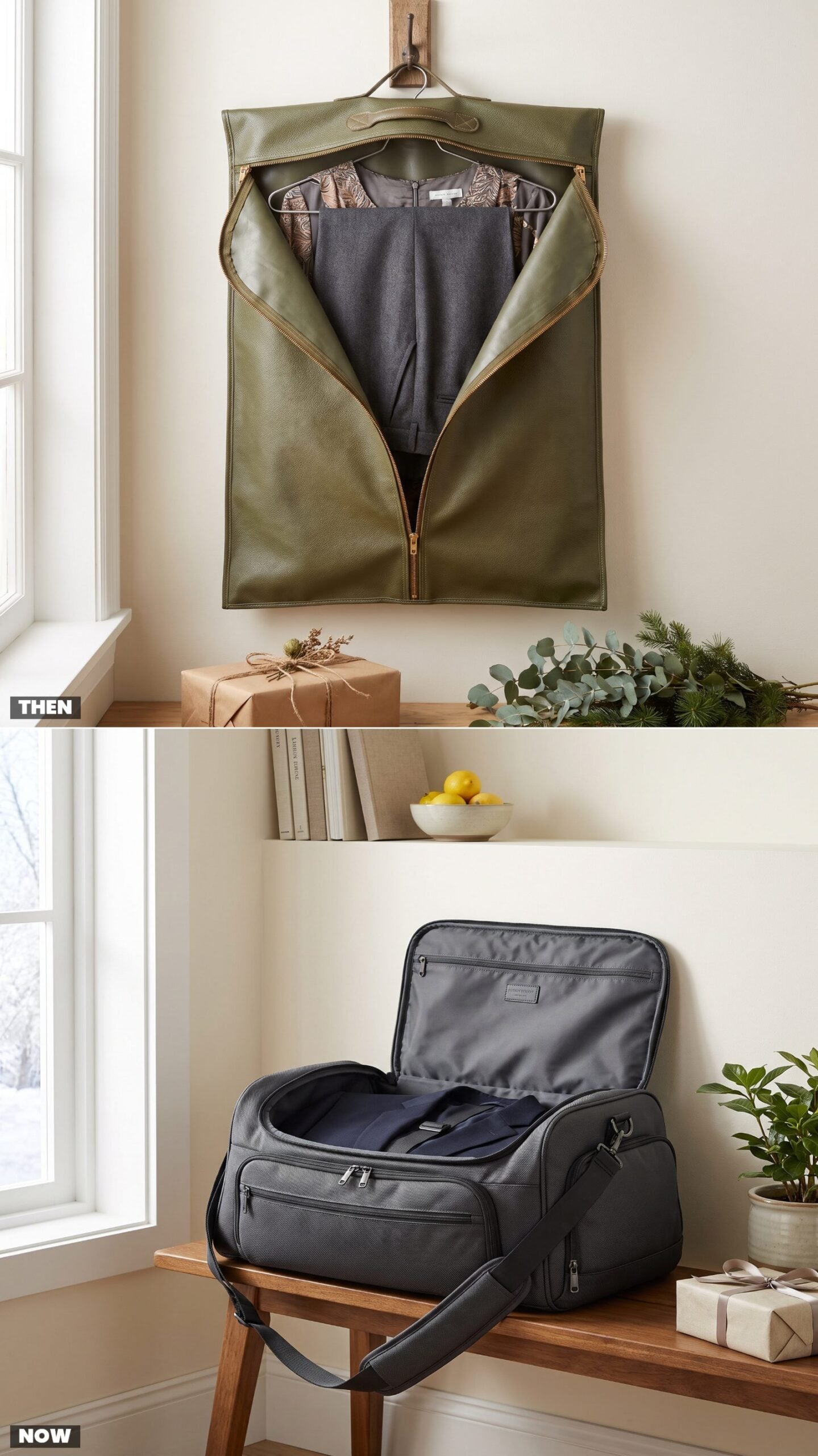 The Metal-Frame Garment Bag vs. the Carry-On Garment Duffel