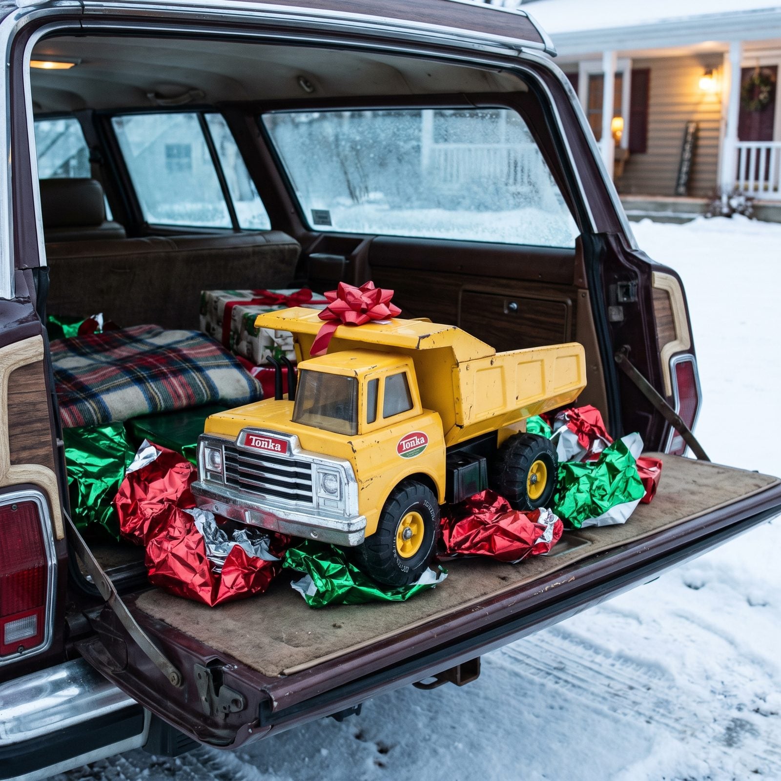 The Metal Tonka Truck Too Big and Too Heavy to Wrap