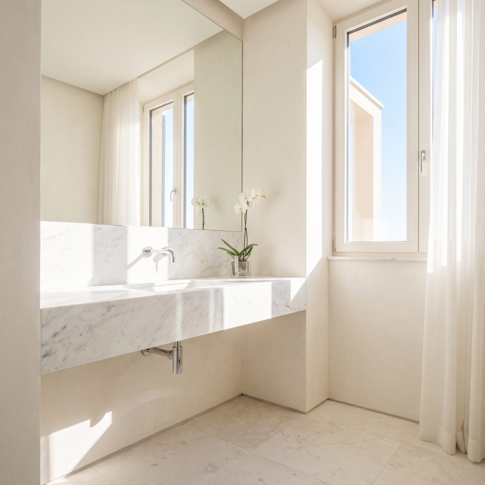 A Mirror Facing a Window Multiplies Daylight