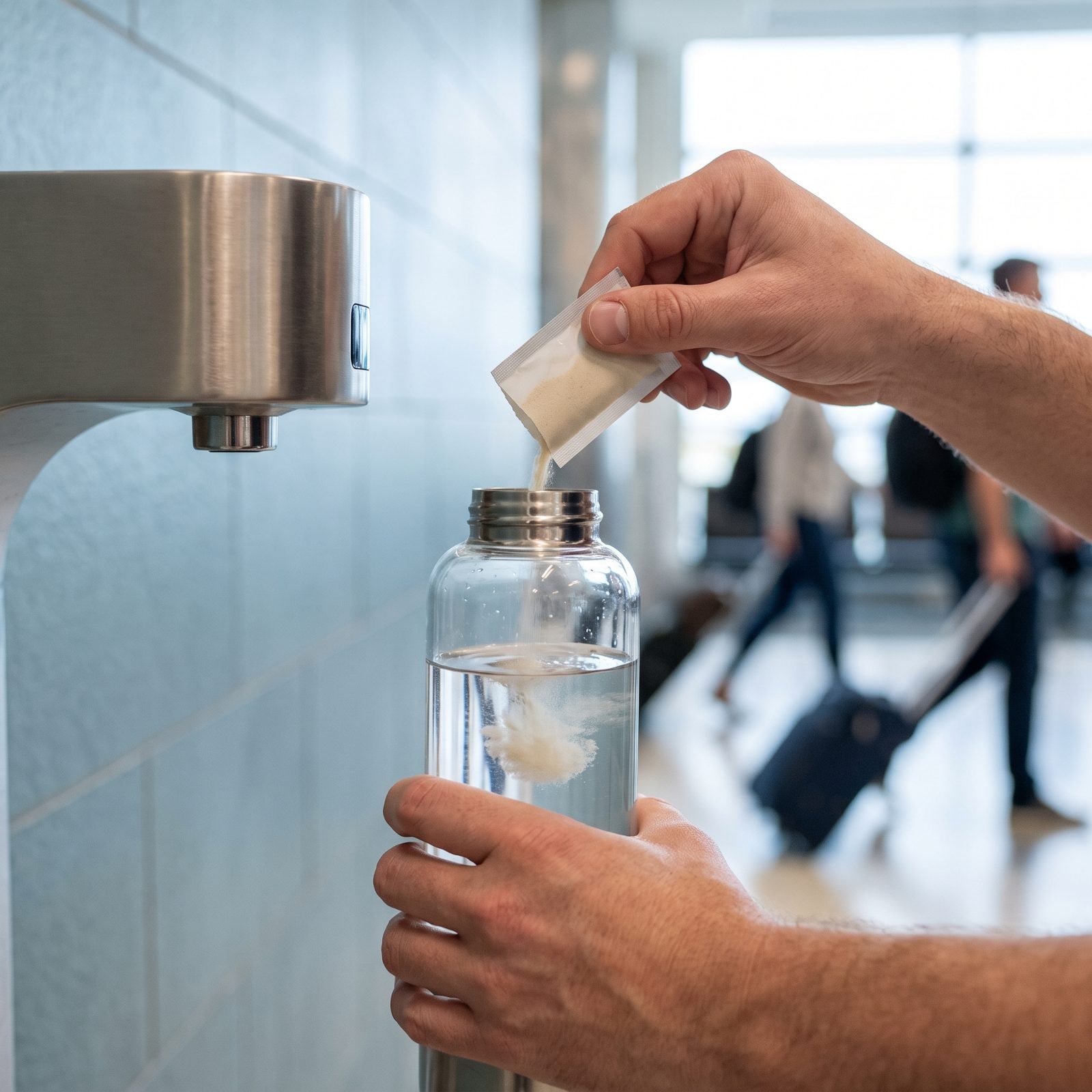 Mix Your Electrolyte Powder Only After You Clear Security
