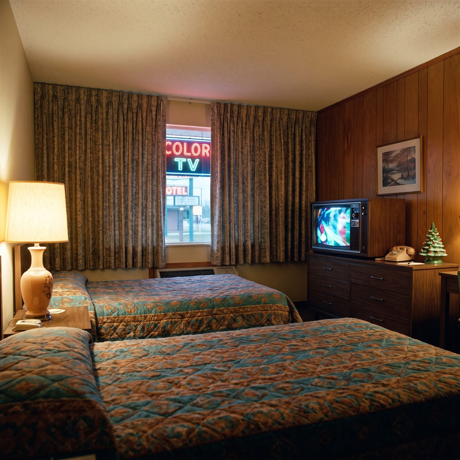 Some Motels Advertised Color Television as a Luxury