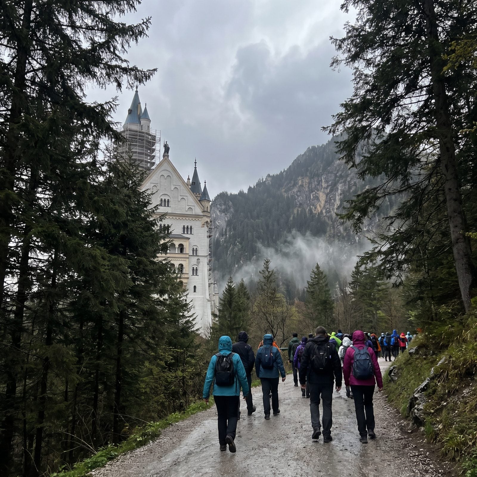 Neuschwanstein's Famous View Comes From a Separate Mountain Bridge