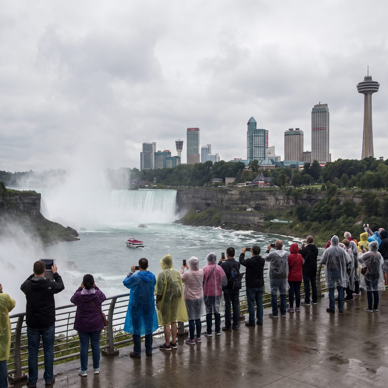 Niagara Falls Shares Its Horizon With Hotels and Observation Towers