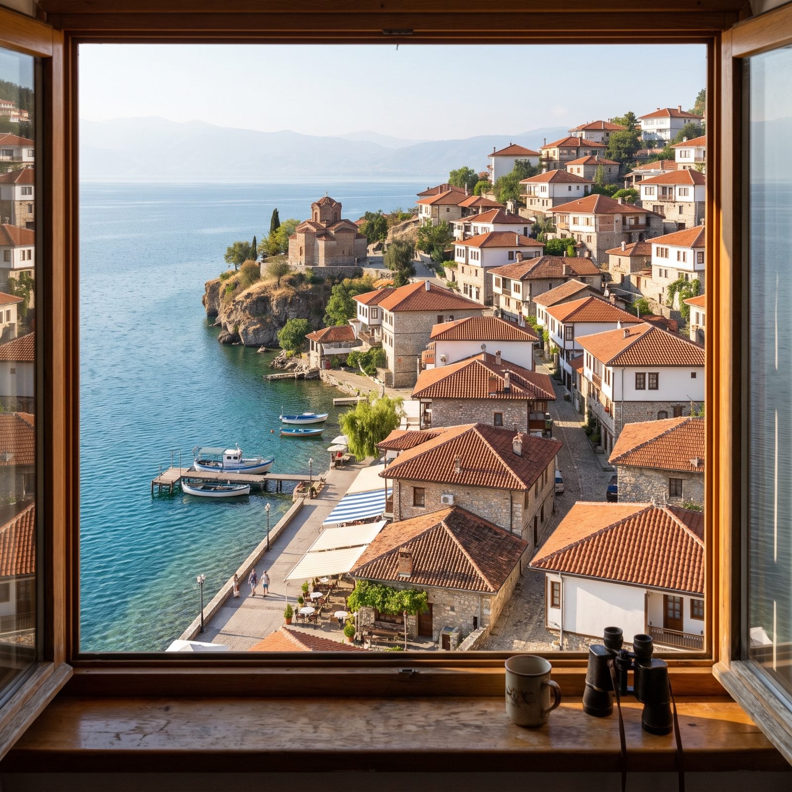 North Macedonia, Ohrid, Lakeside Living Minus the Lakeside Markup