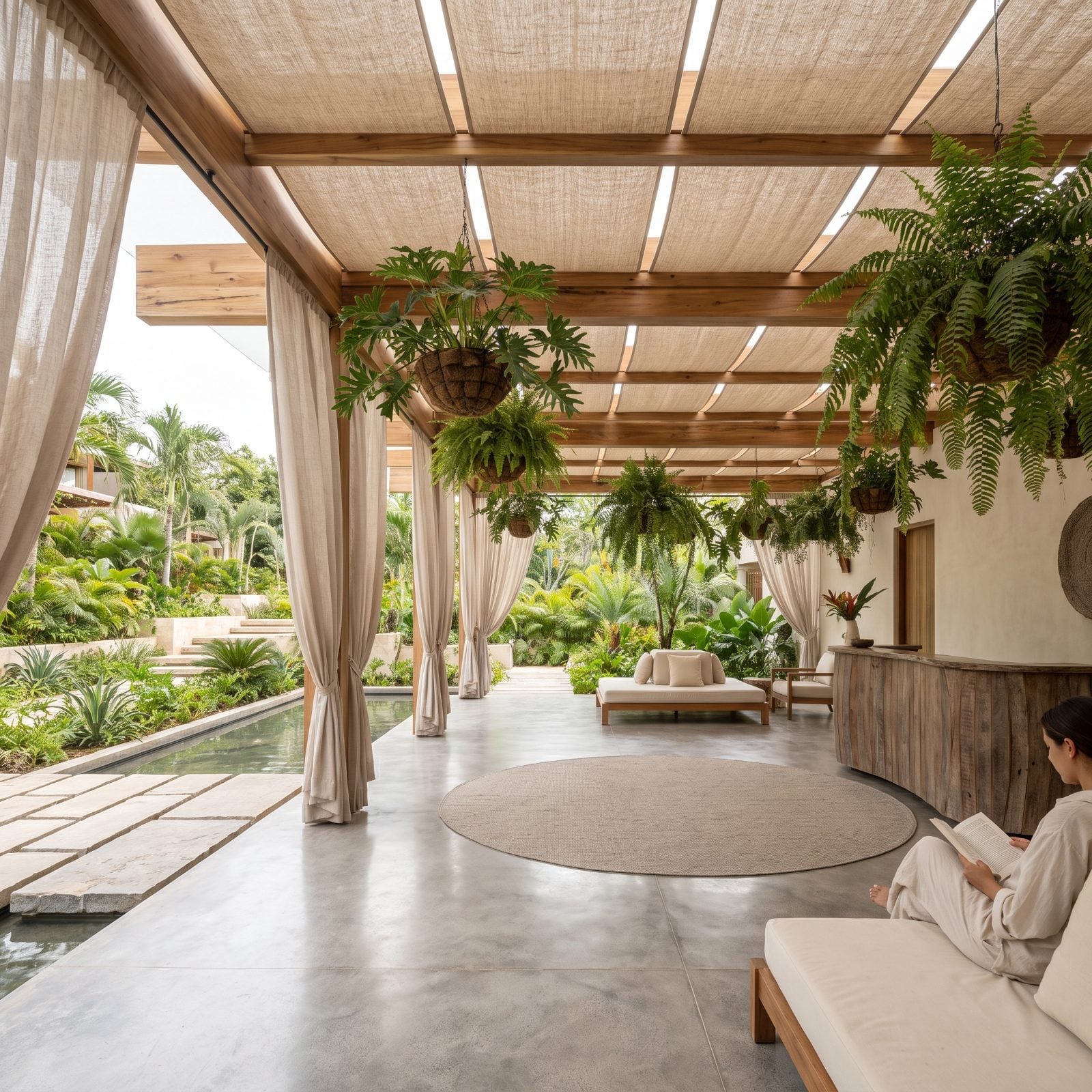 The Open-Air Lobby That Tells You to Slow Down