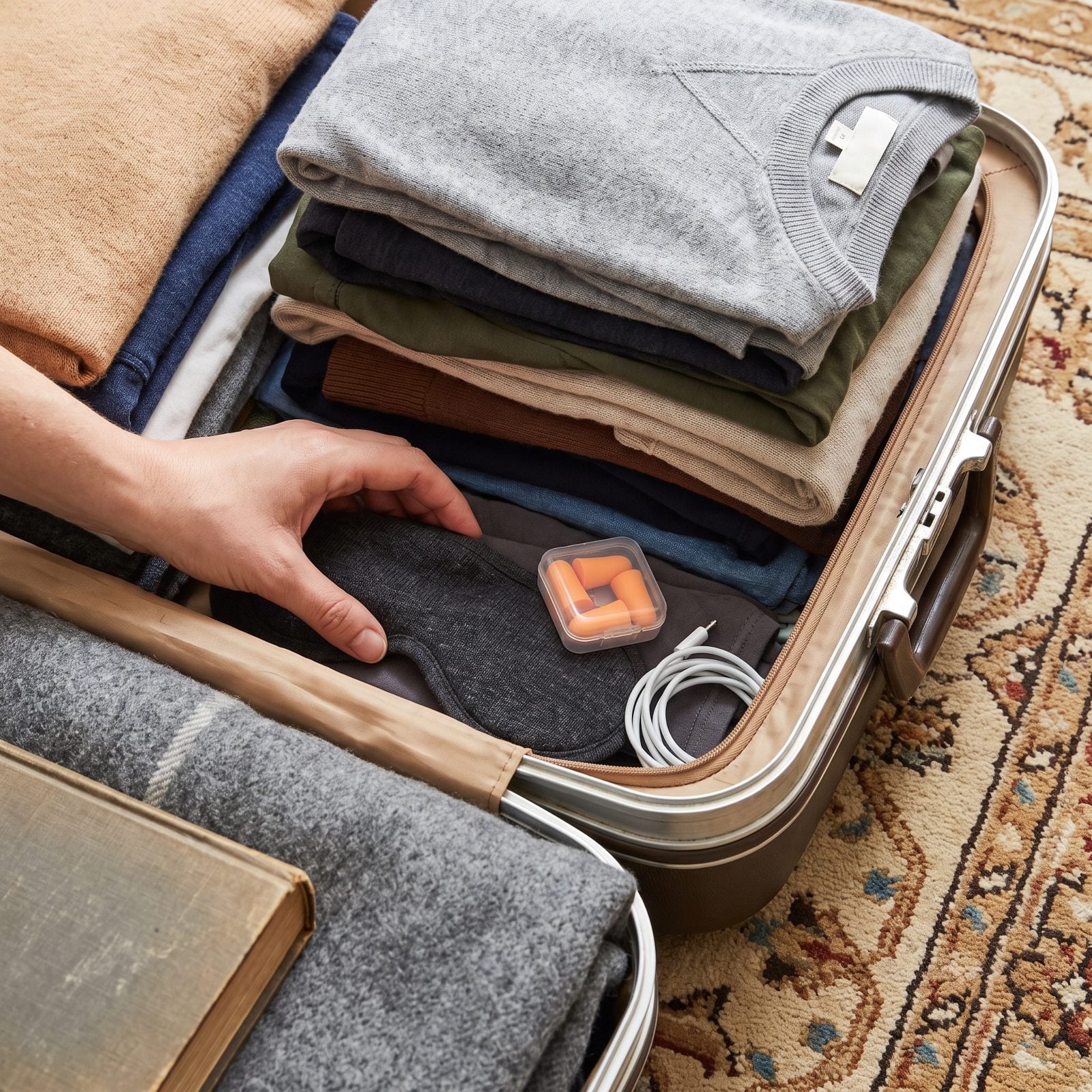 Packing Sleep Essentials at the Bottom of Your Luggage