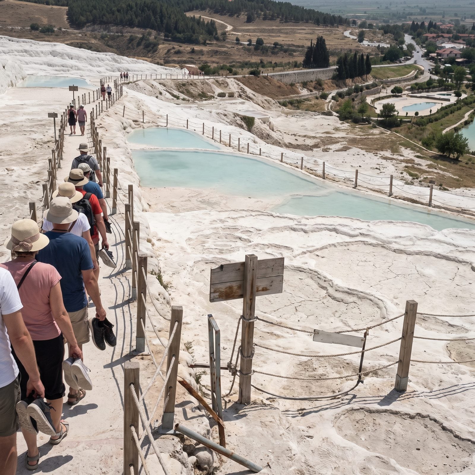 Pamukkale Has Restricted Pools and Seasonally Dry Terraces