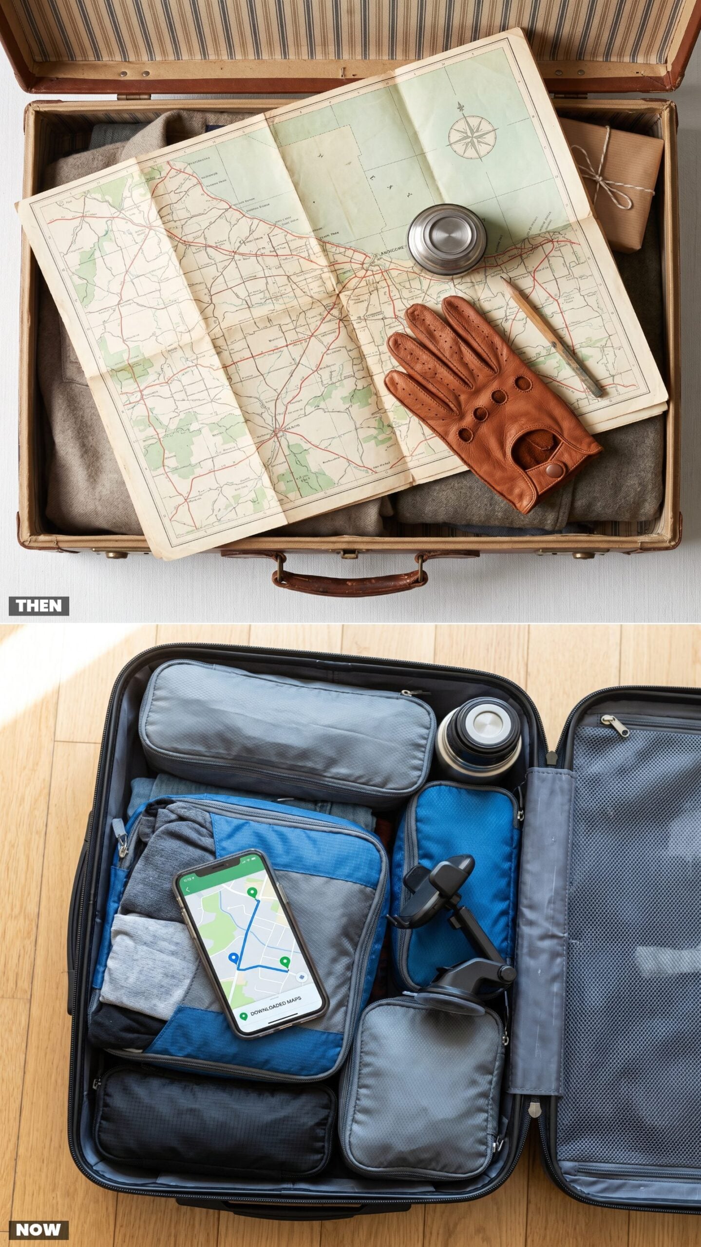 The Paper Road Map Packed on Top vs. Offline Navigation
