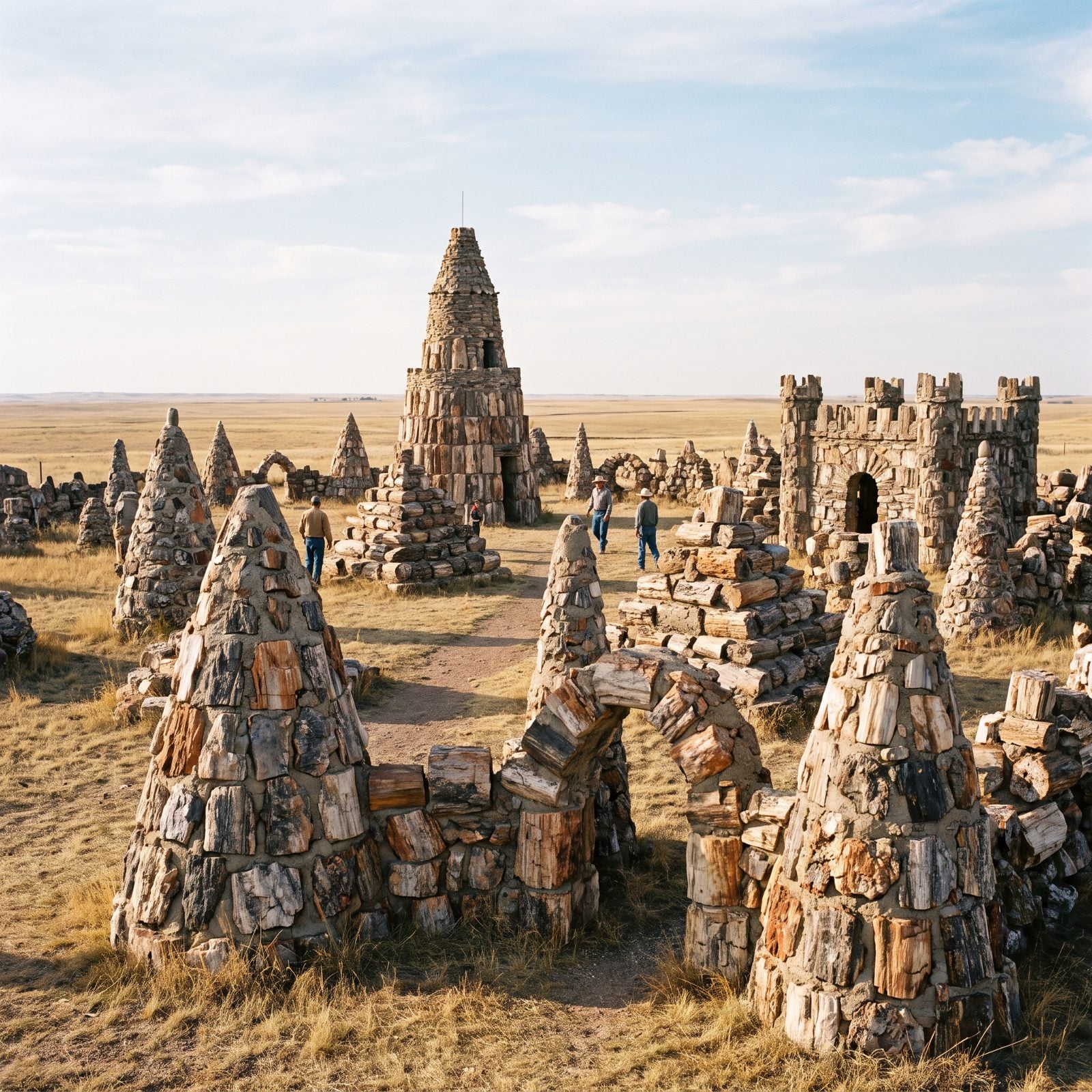 Petrified Wood Park in Lemmon, South Dakota