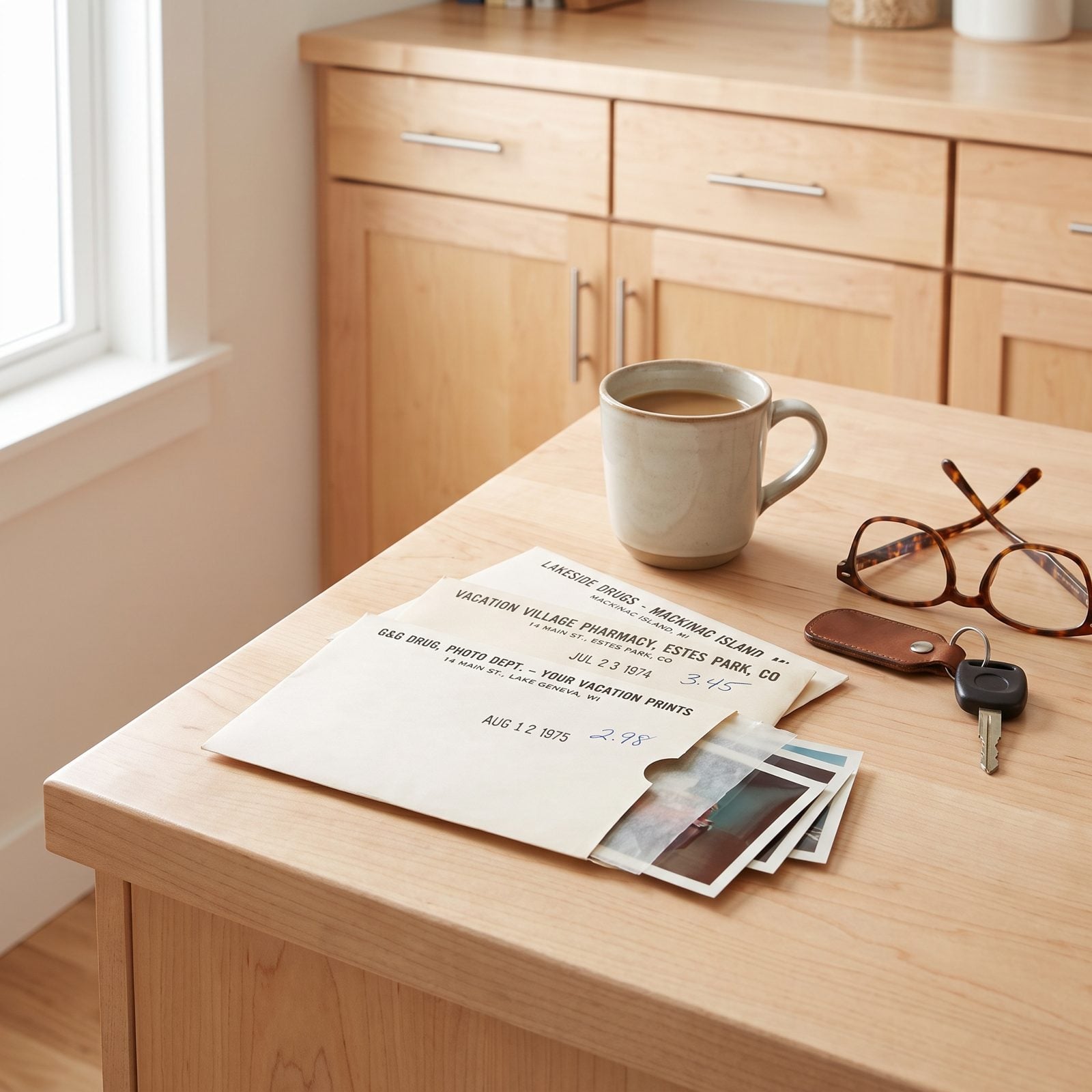 Photo Envelopes Stamped by Vacation-Town Drugstores