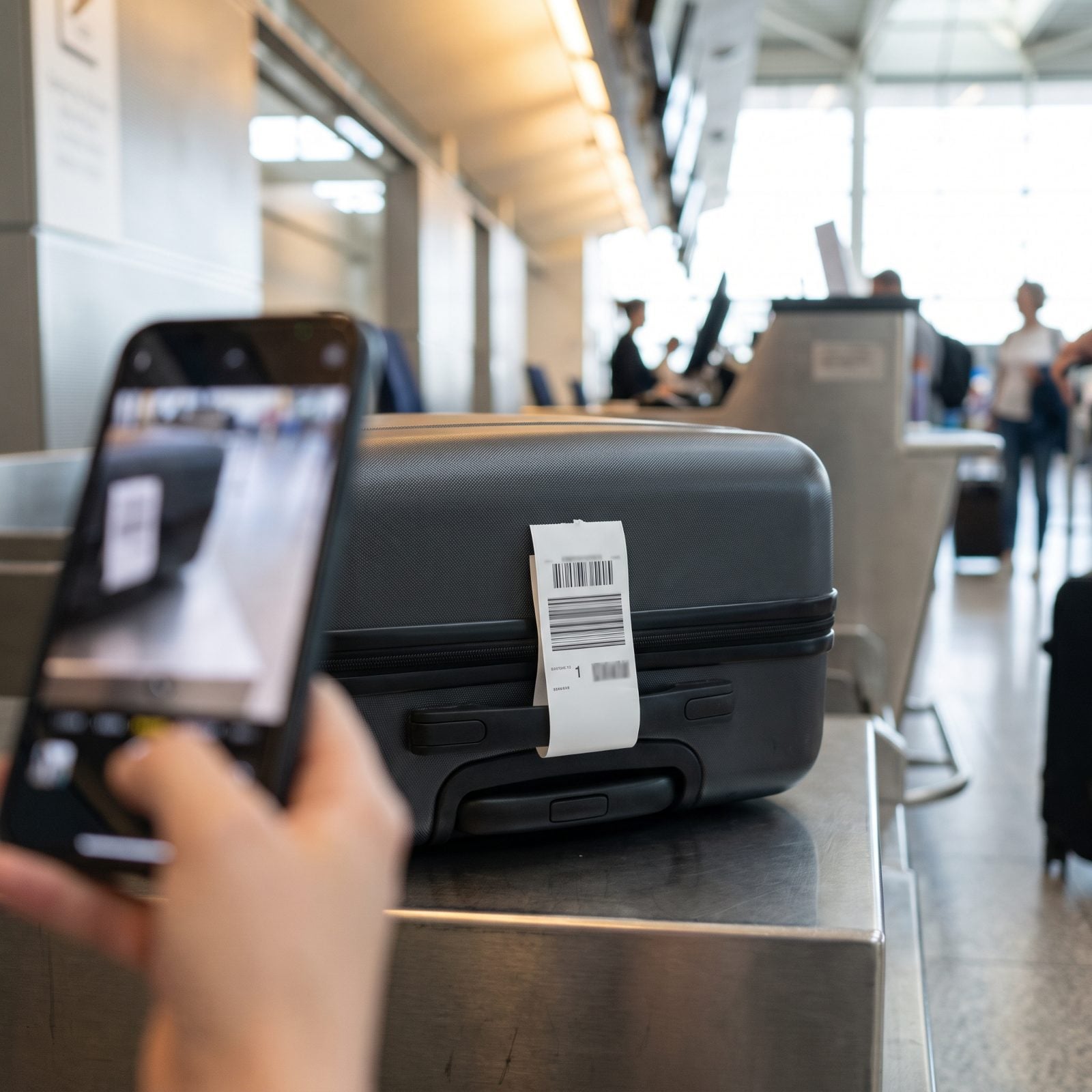 Photograph the Checked Bag With Its Claim Tag Visible