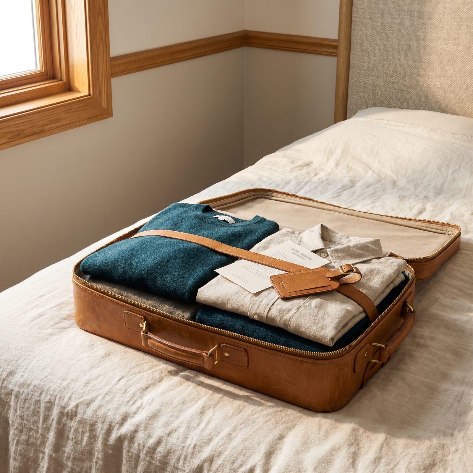 Place Contact Details Inside the Suitcase