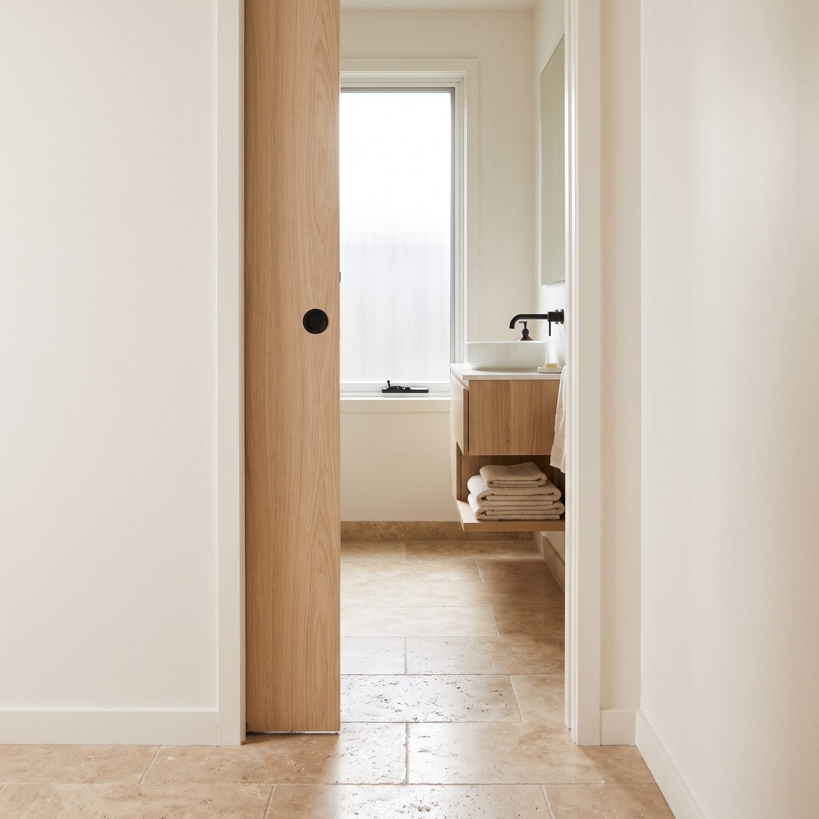 A Pocket Door Recovers the Door-Swing Area