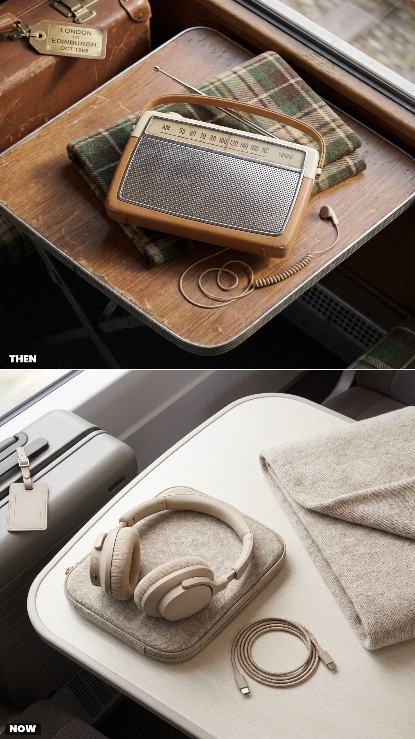 The Portable Transistor Radio vs. Noise-Canceling Headphones