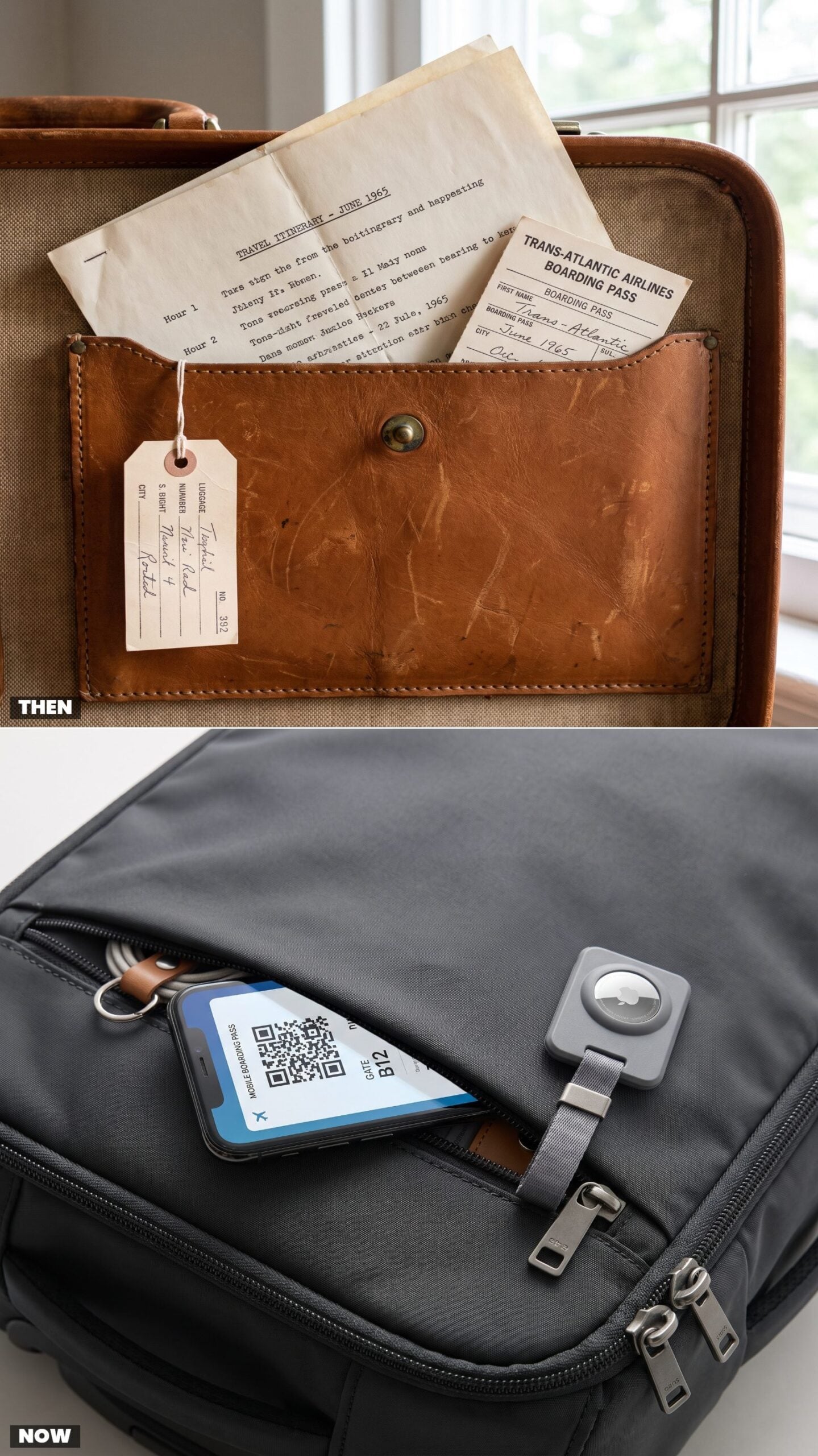 The Printed Itinerary in the Outer Pocket vs. the Mobile Boarding Pass