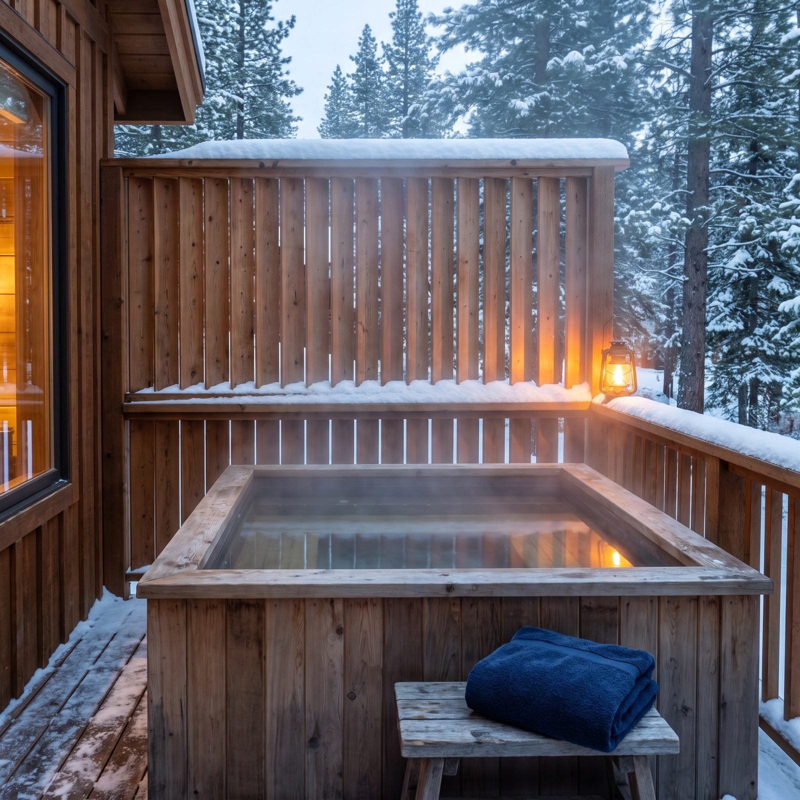 A Private Hot Tub Shielded From Prying Neighbors