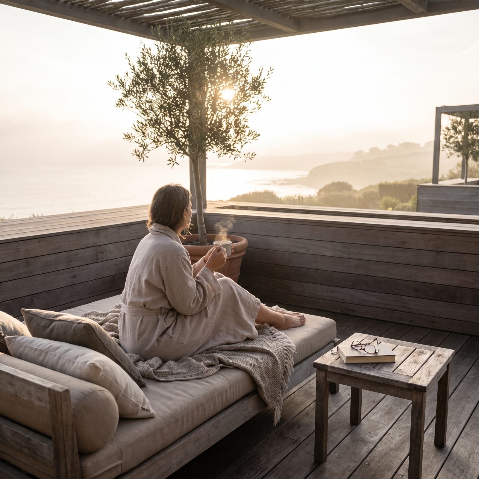 A Private Terrace Extends the First Moment of Calm