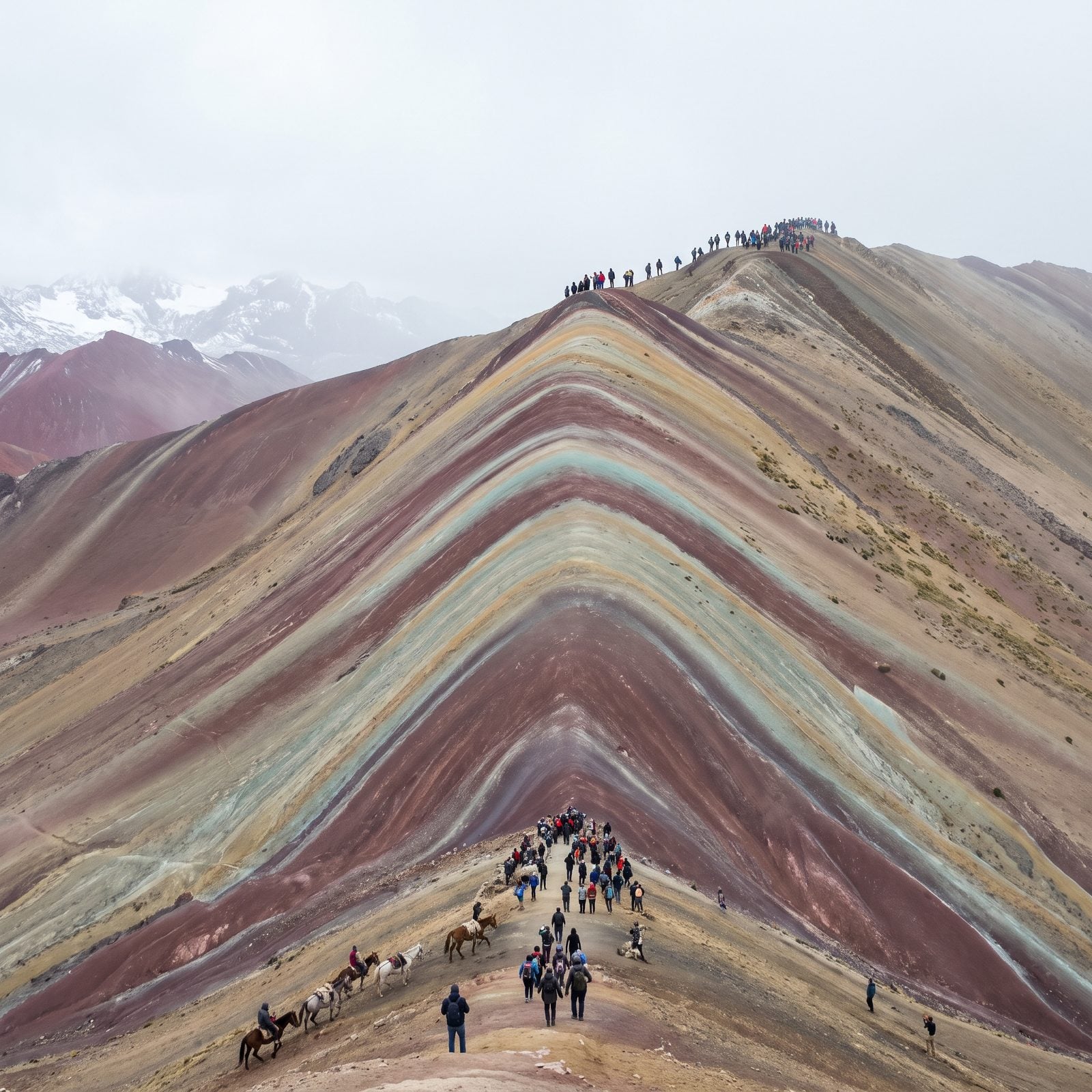 Rainbow Mountain's Colors Are Softer Than Many Edited Photos