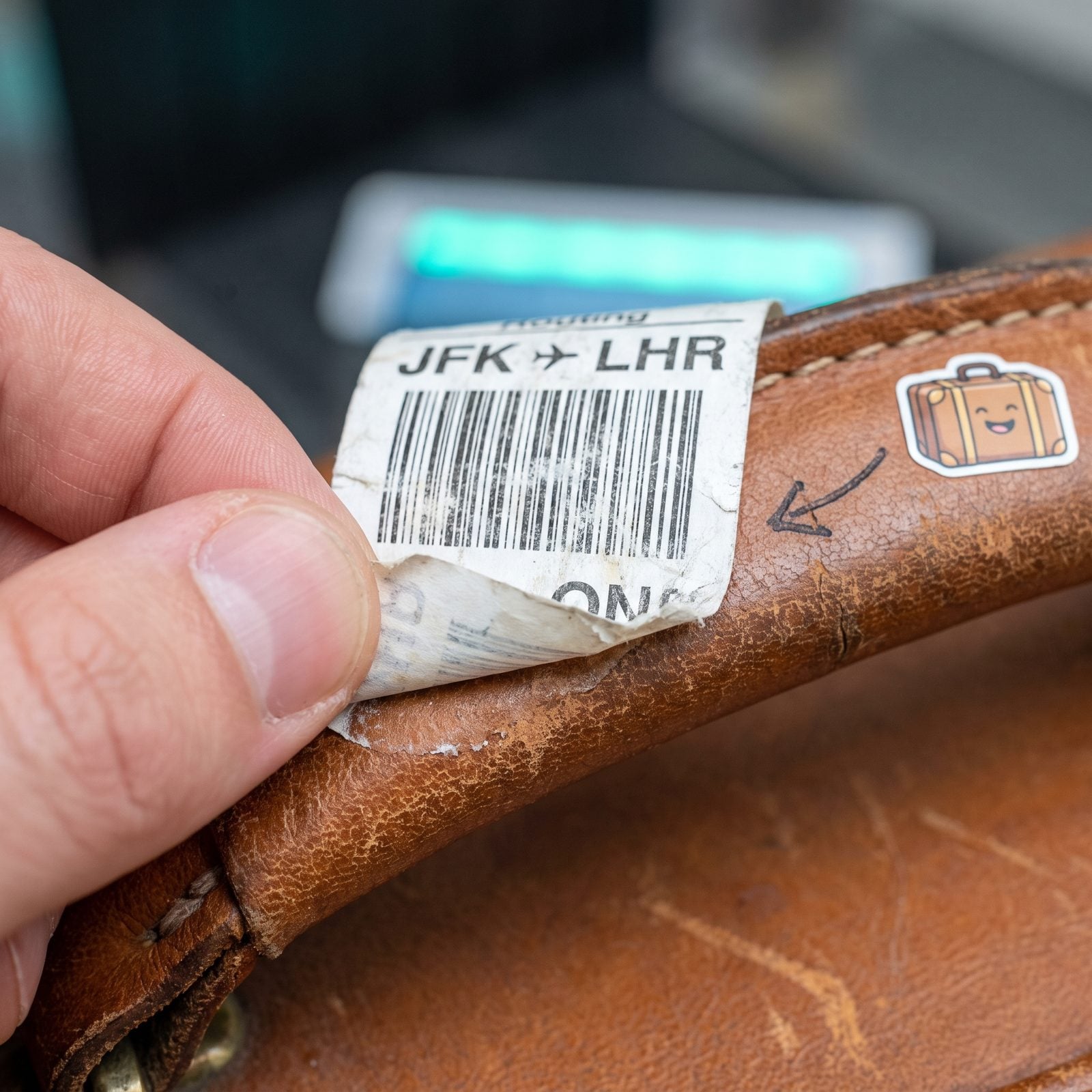 Removing Old Routing Stickers and Baggage Tags