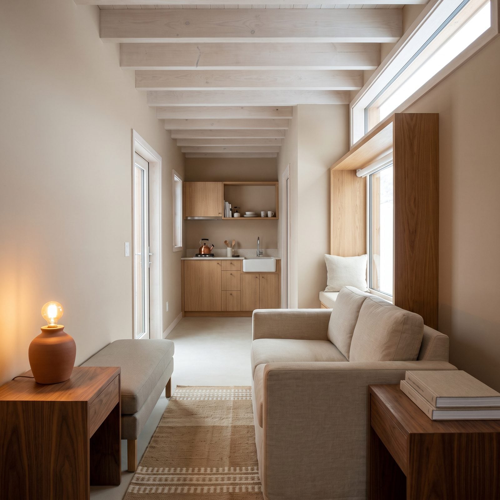 A Restrained Earth-Tone Palette Feels Warm but Calm