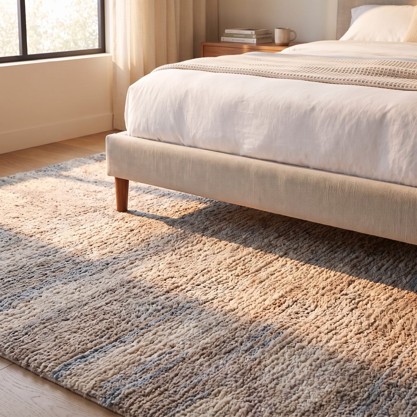A Rug Large Enough to Push the Bed Onto