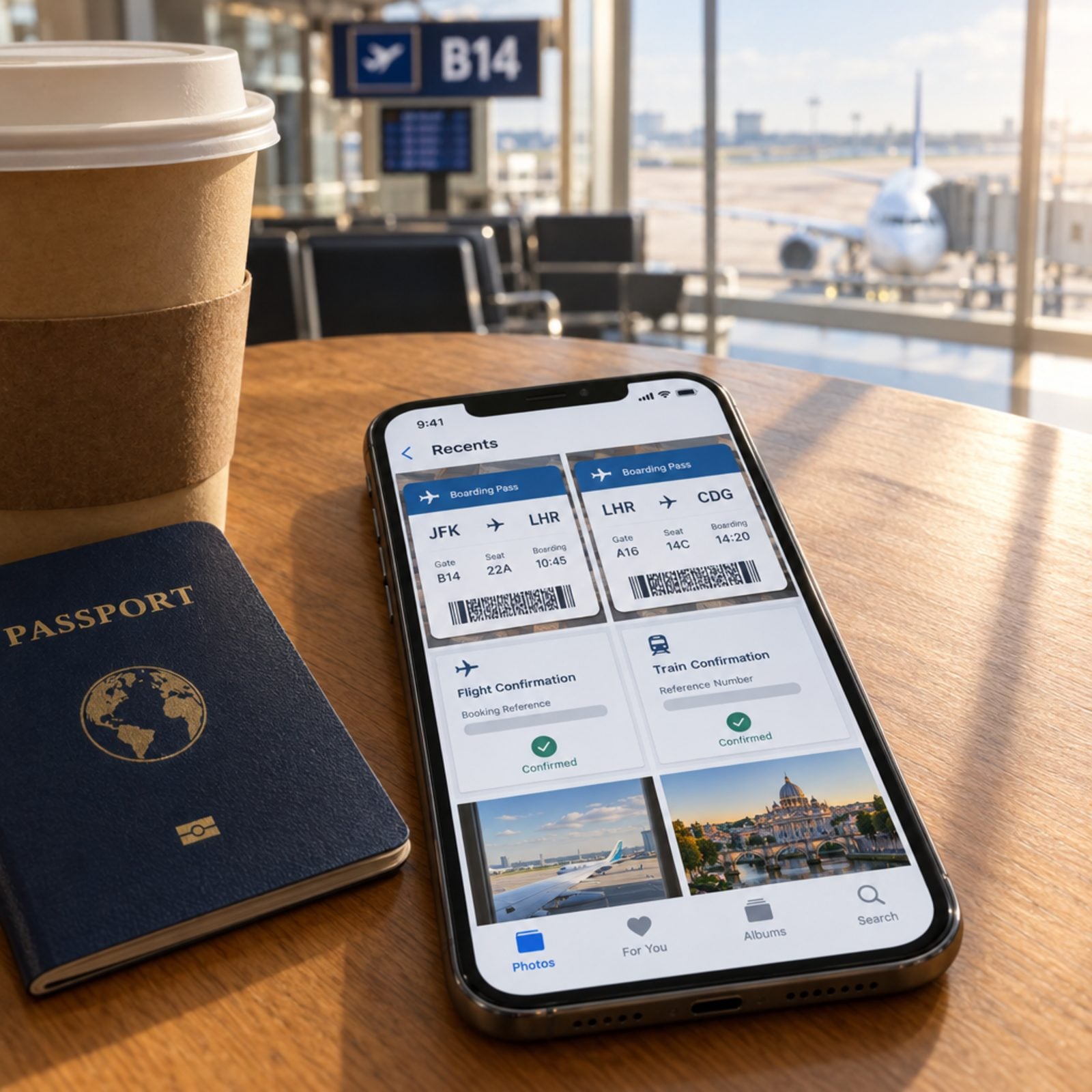 Screenshot Every Boarding Pass and Confirmation Code