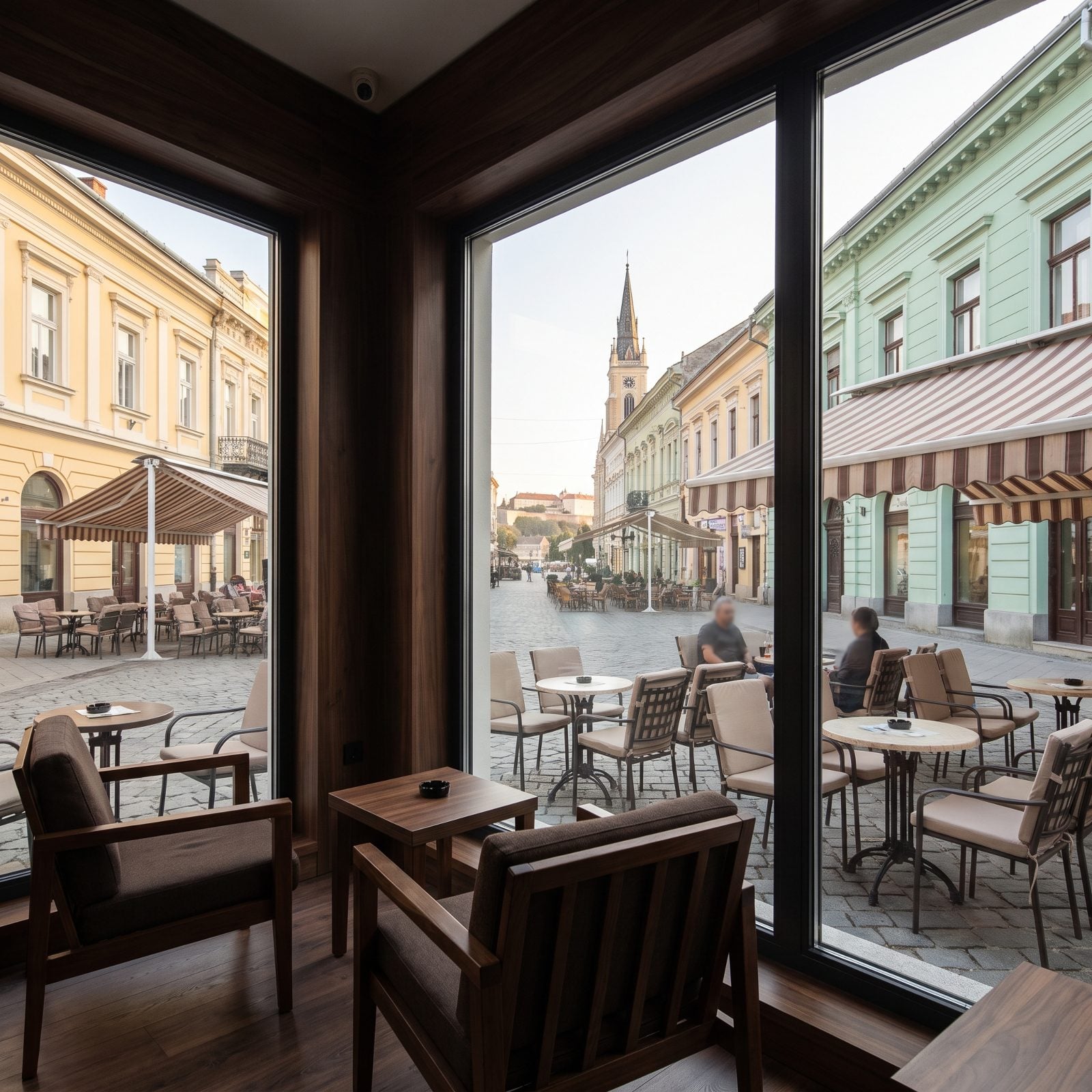 Serbia, Novi Sad, Riverside Dining and Apartments That Add Up