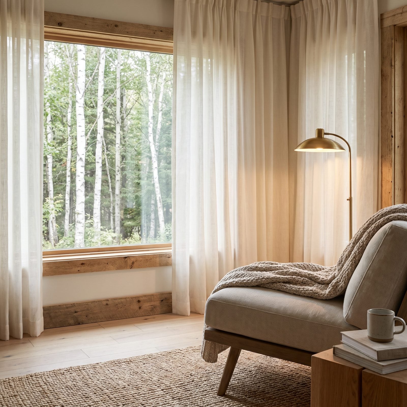 Sheer Curtains Soften Glare Without Blocking the View