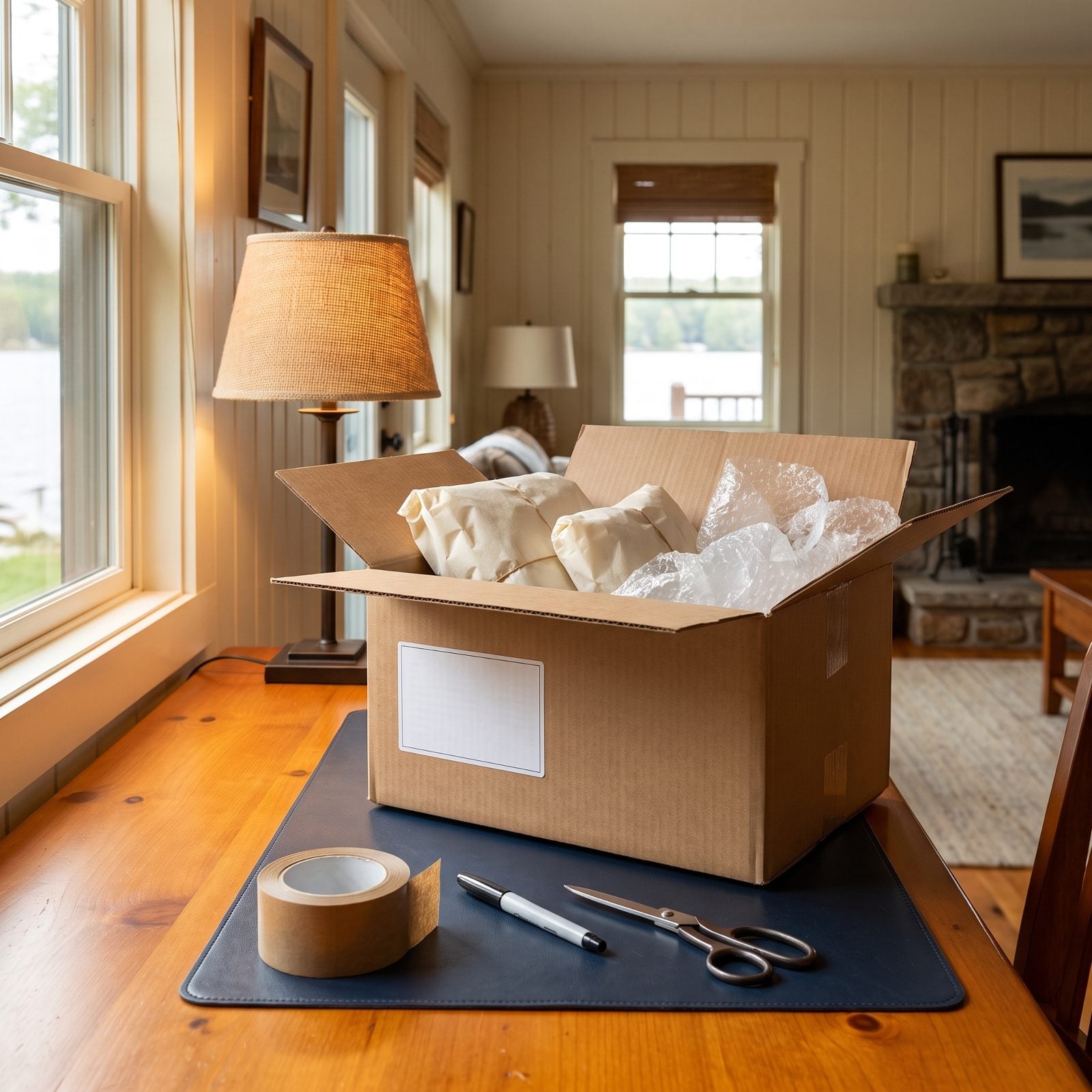 Shipping Boxes and Packing Tape to Mail Purchases Home