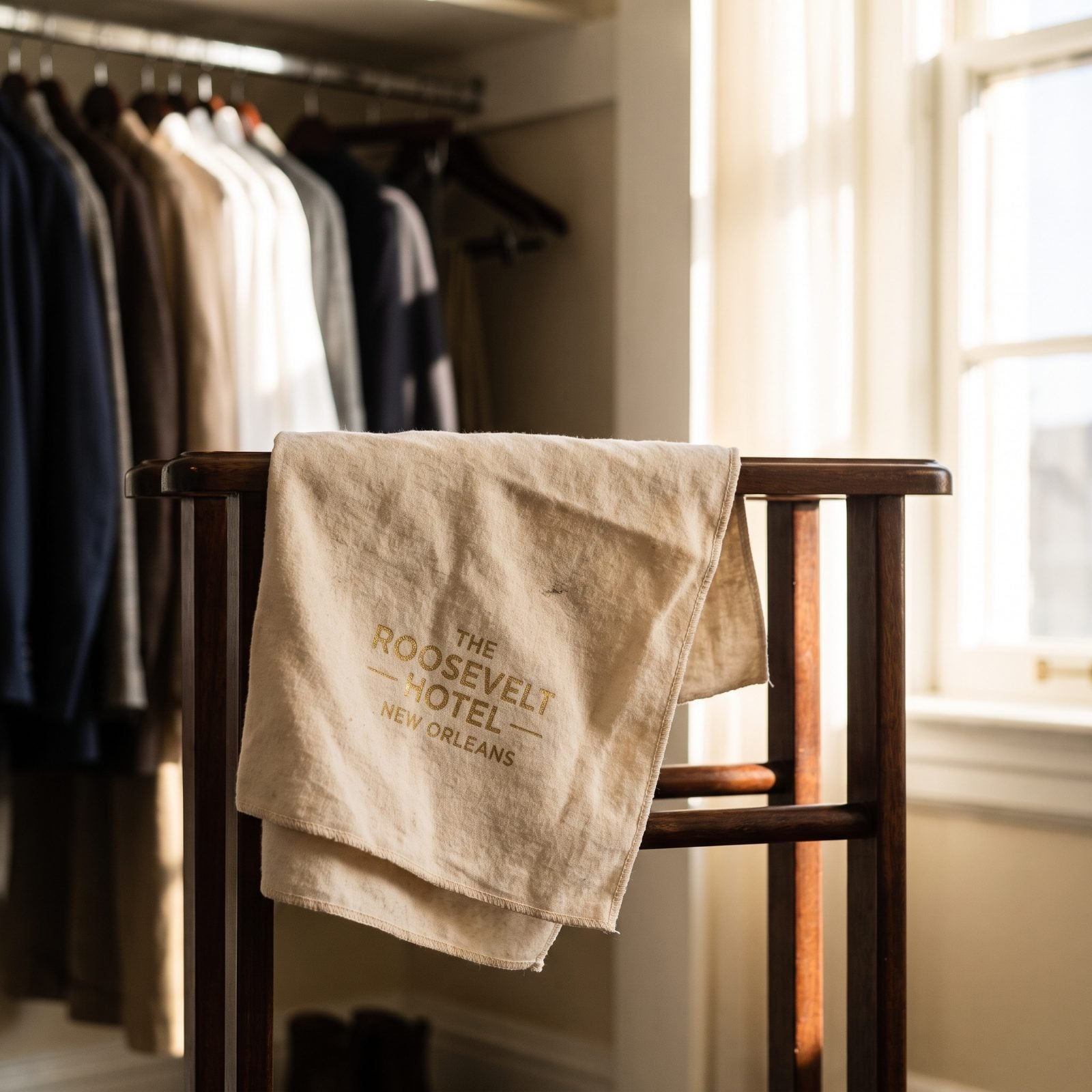 The Shoe-Shine Cloth Printed With the Hotel's Name
