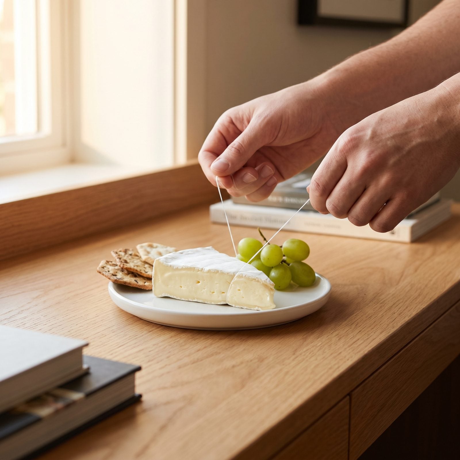 Slice Soft Cheese or a Pastry With Plain Dental Floss