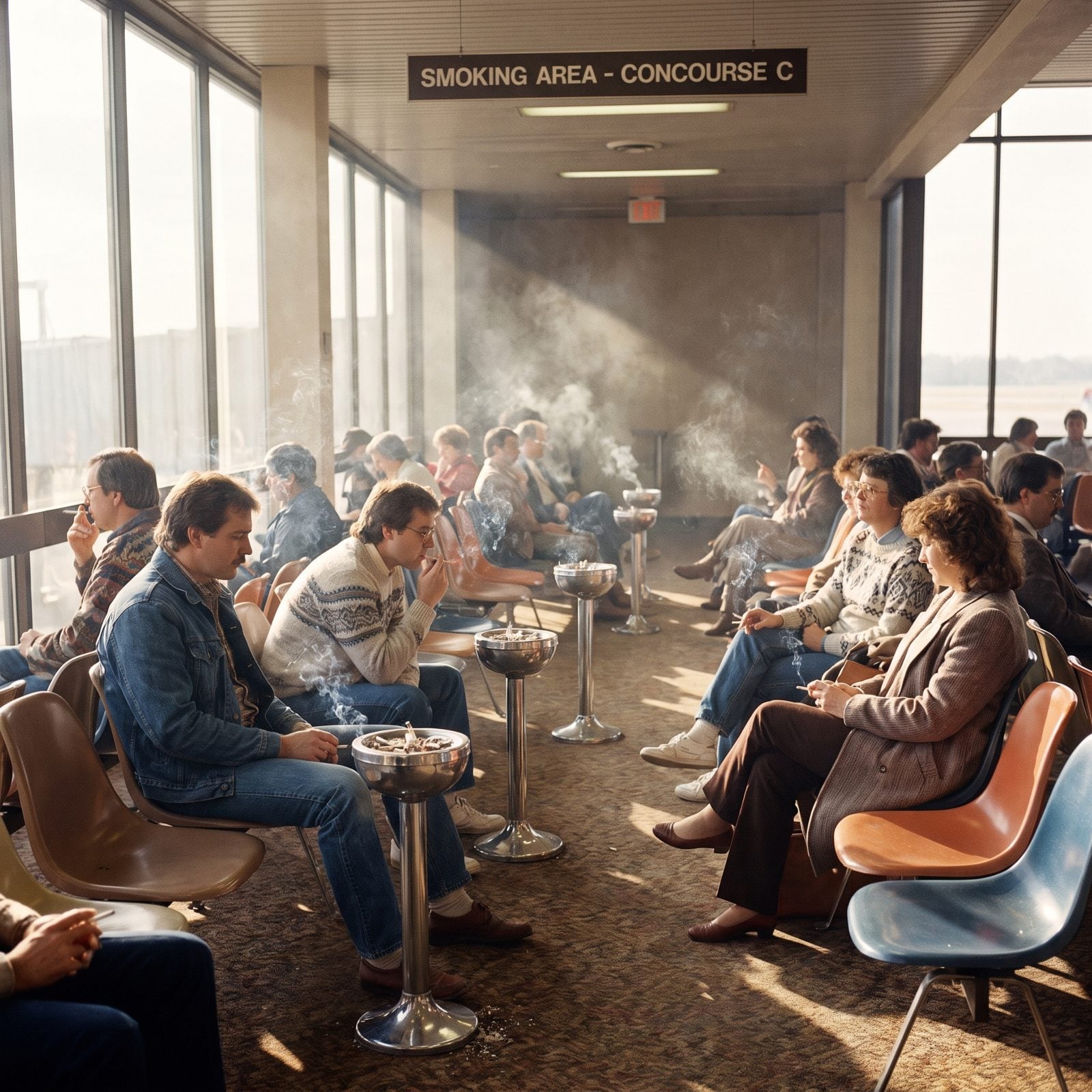 Smoking Areas Inside Airport Concourses