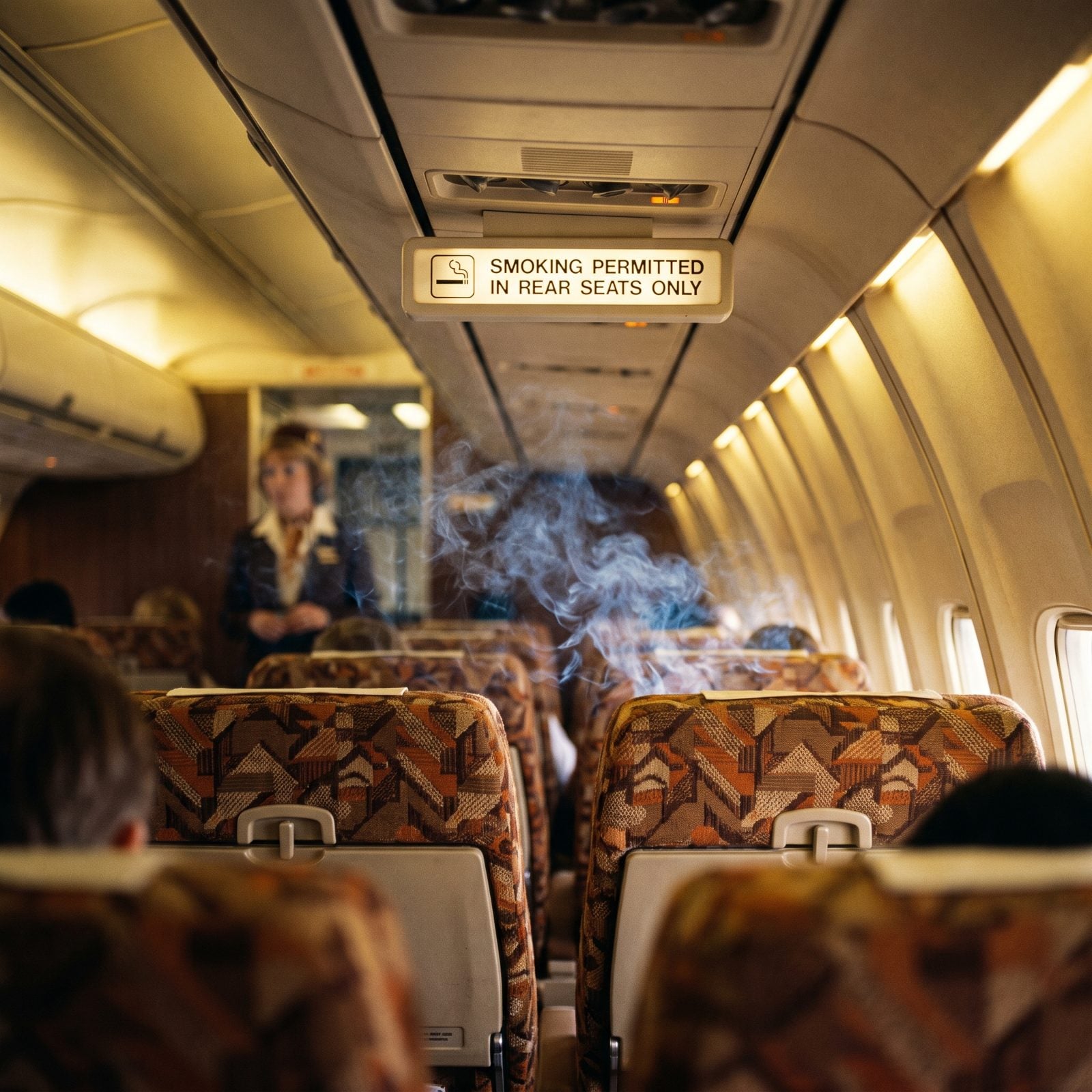 Smoking and Nonsmoking Sections on Aircraft