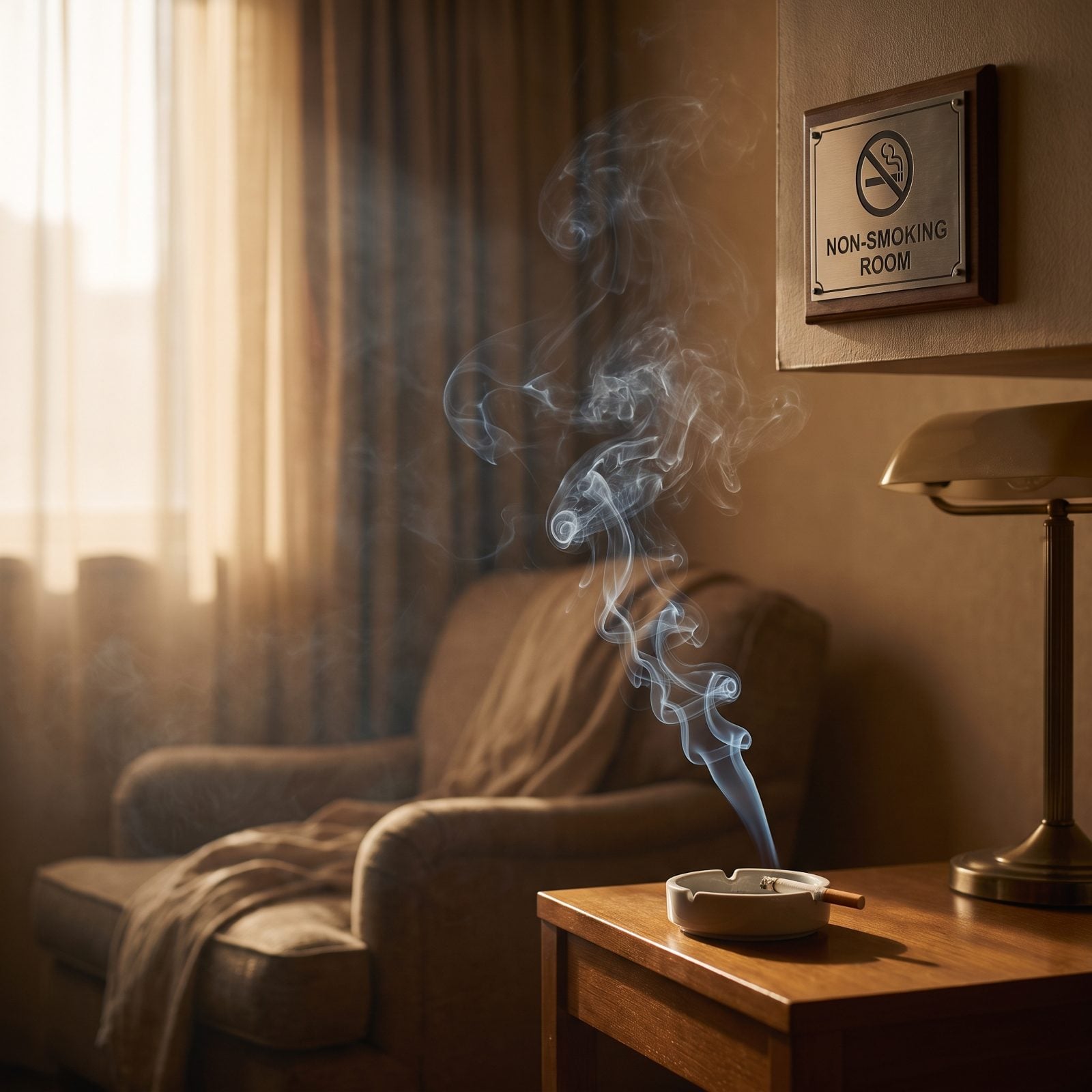 Smoking in a Room Marked Nonsmoking