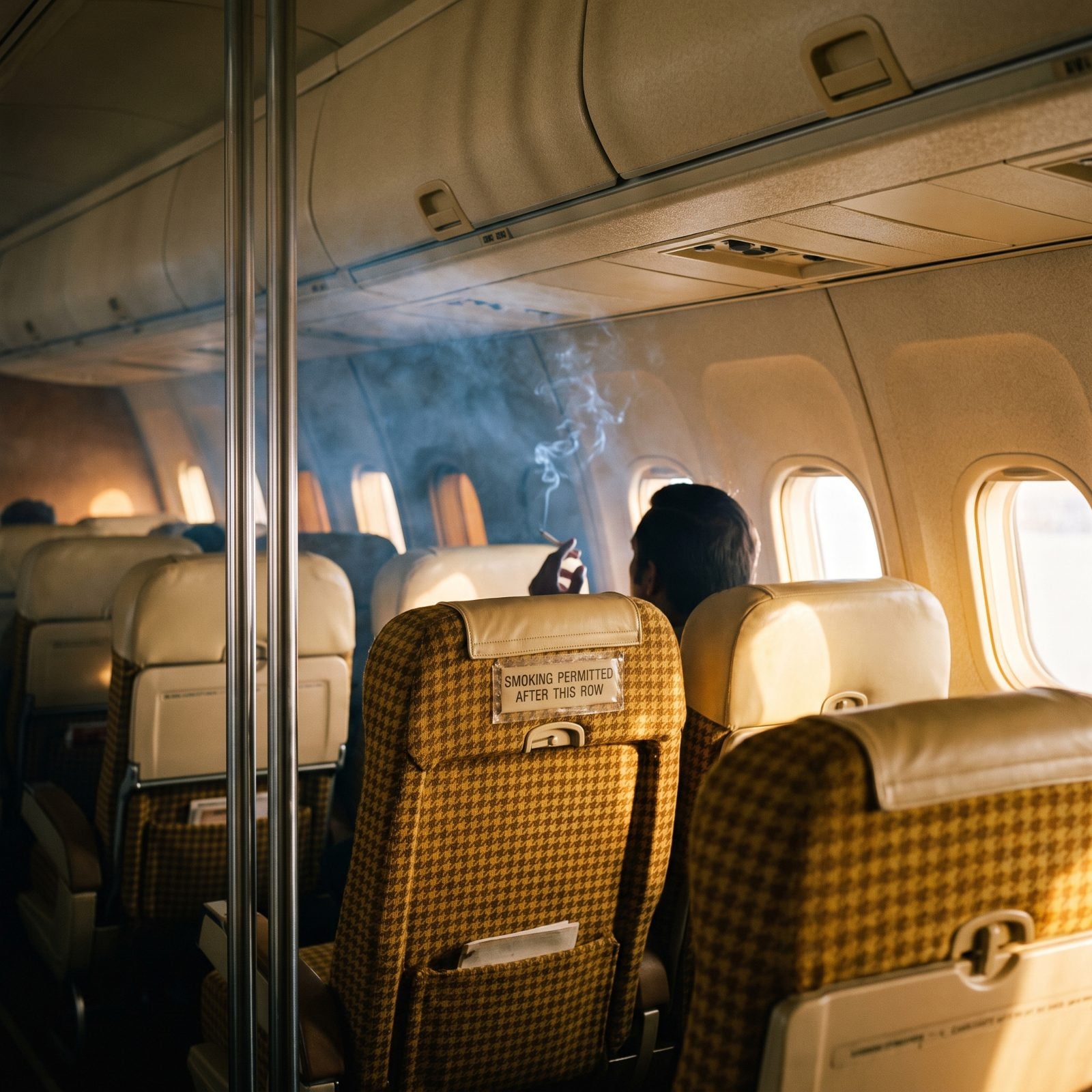 Smoking Sections Divided From Nonsmokers by a Row of Seats and Nothing Else