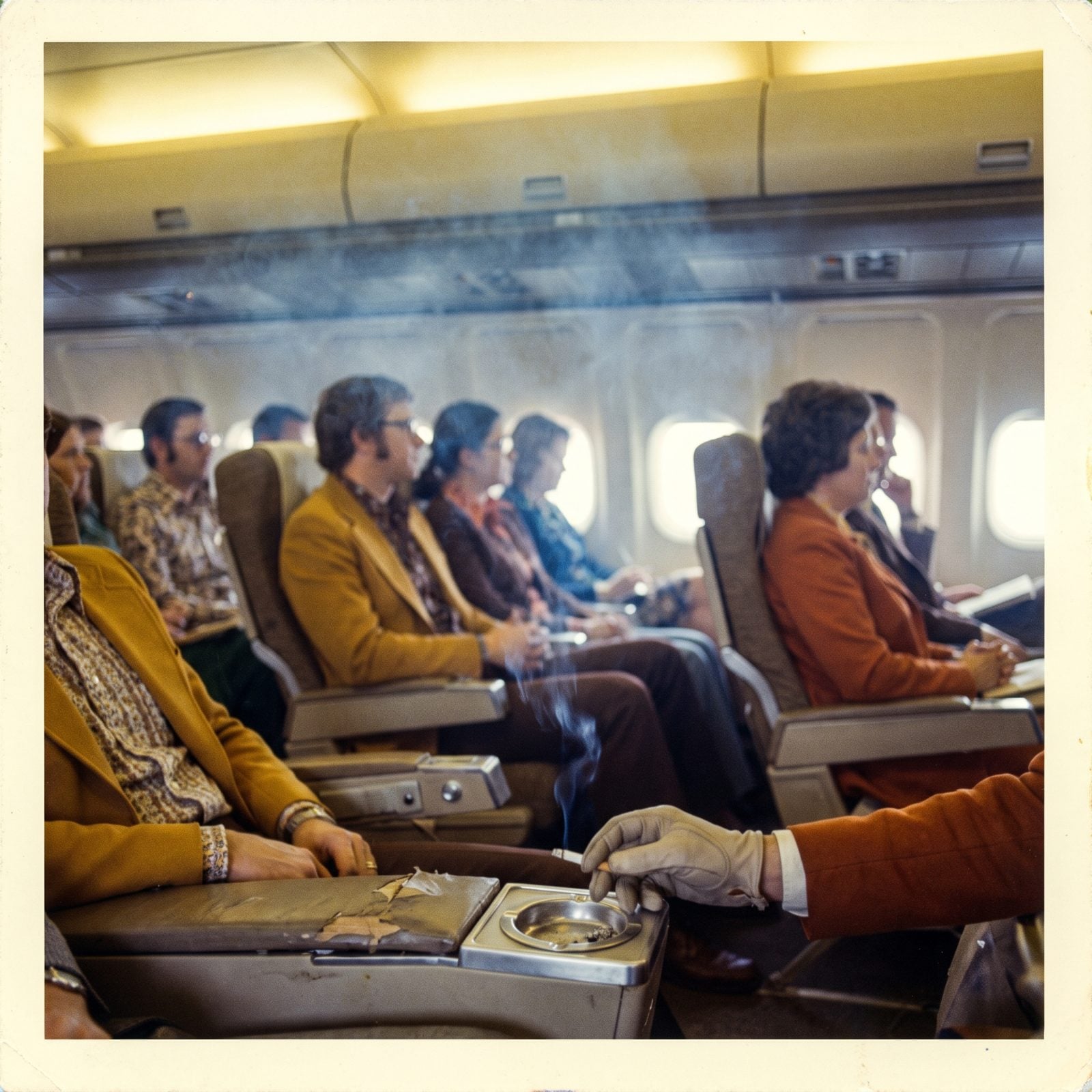 Smoking Sections Inside Aircraft Cabins